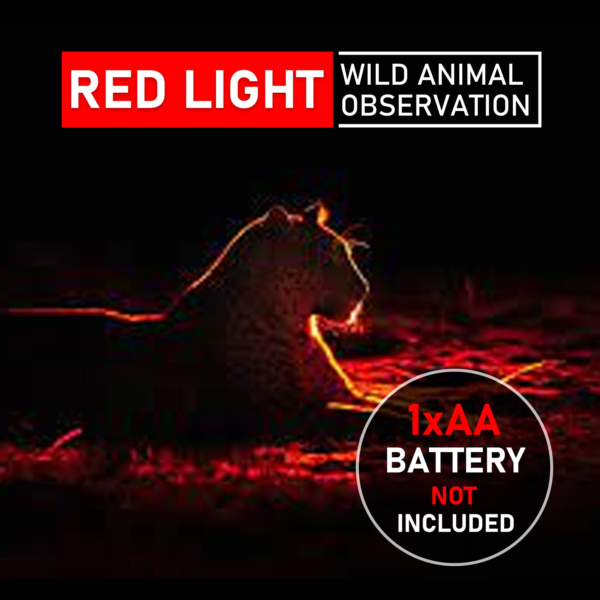 Naiveisland Red Light Flashlights, Single Mode Red Led Torch With Adjustable Focus For Astronomy, Aviation, Night Observation, And Outdoor Activities,3-Pack