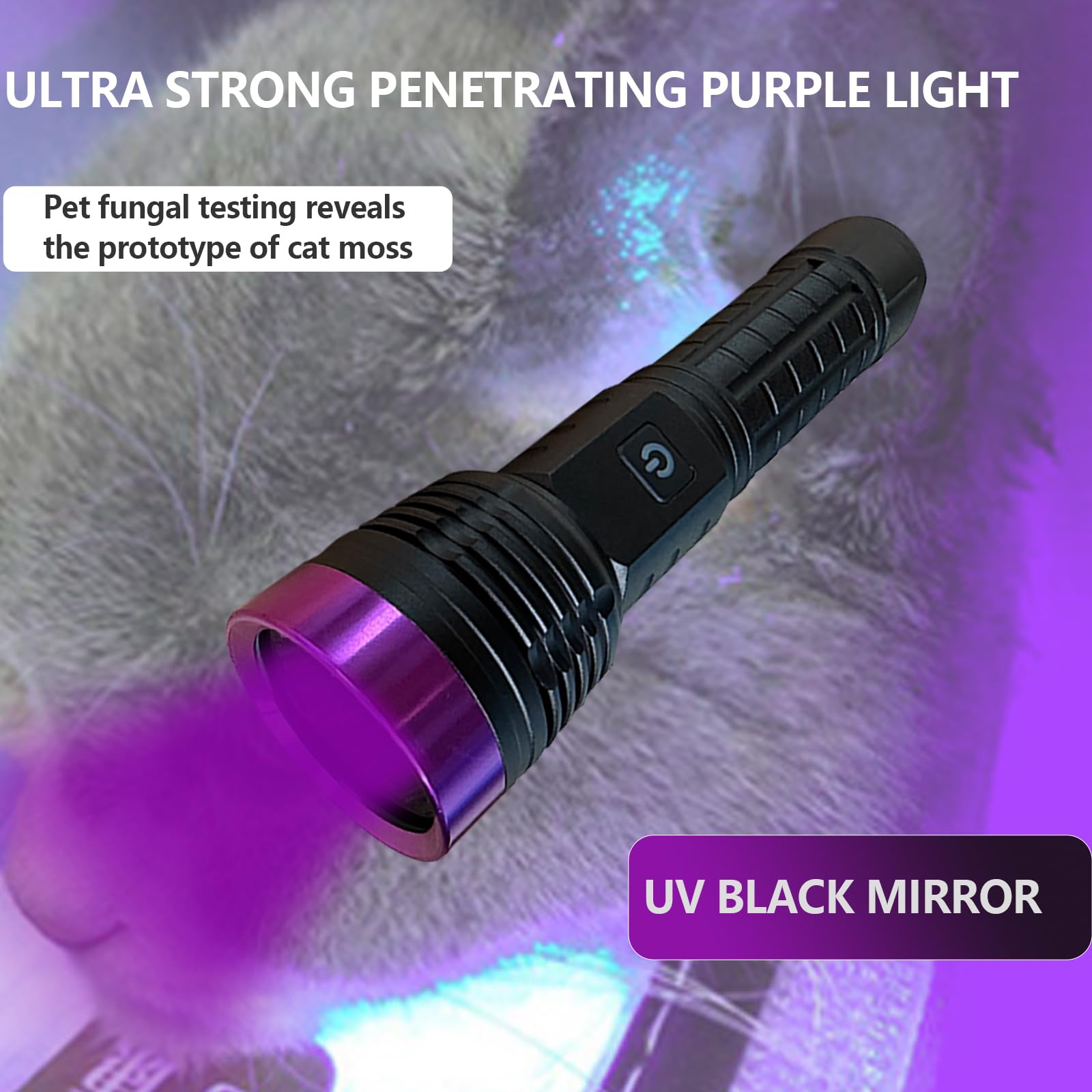 Wboxlizy Black Light Uv Flashlight, 365 Nm Blacklight Flashlights Rechargeable High Definition Ultraviolet Pet Urine Detector For Cat Urine, Stains, Bed Bug