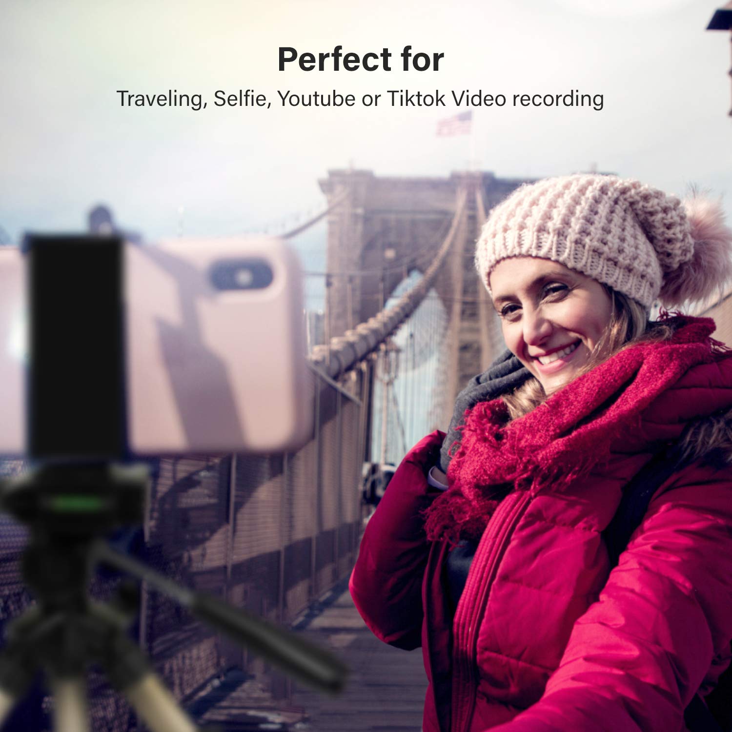 Ls Photography Phone Tripod Portable And Adjustable Camera Stand Holder With Universal Phone Clip, Compatible With Cellphones, Digital Camera, Lgg872