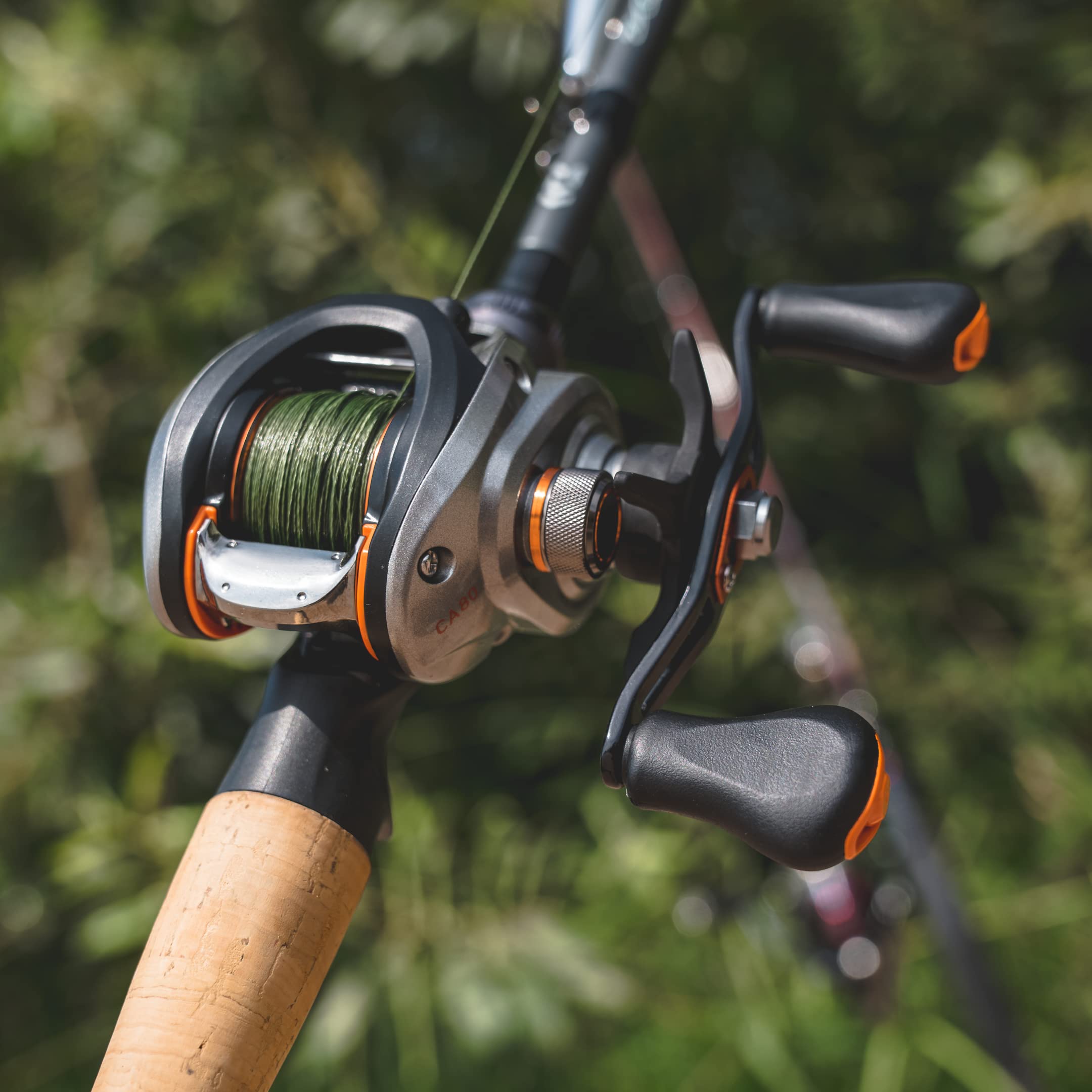 Daiwa Daiwa, Ca80 Casting Reel, 7.5:1 Gear Ratio, 9Bb+1Rb Bearings, 15 Lb Max Drag, Left Hand-Ca80Hsl,Silver