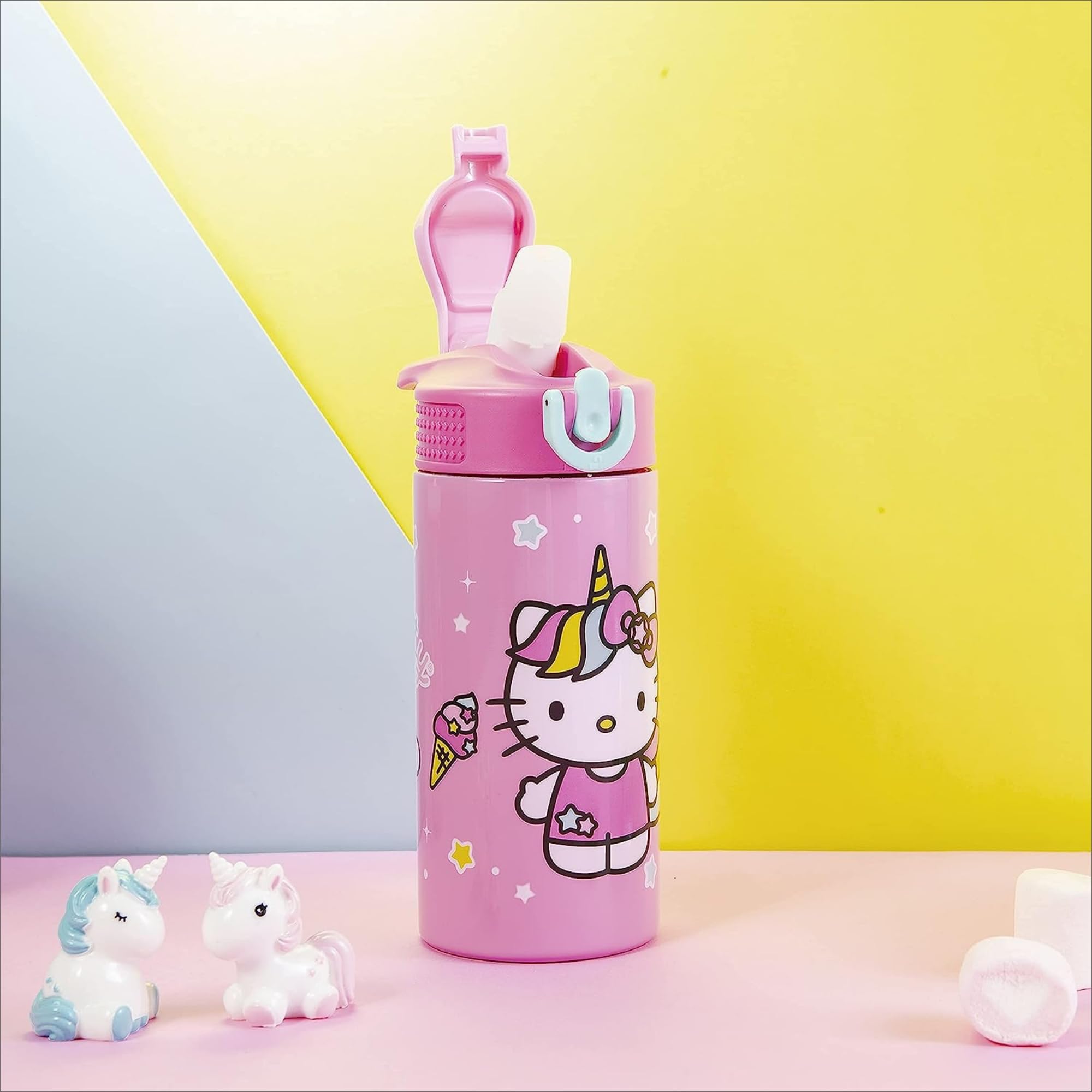 Zak Hello Kitty - Stainless Steel Vacuum Insulated Water Bottle - Pack Of 2 - 14 Oz - Durable