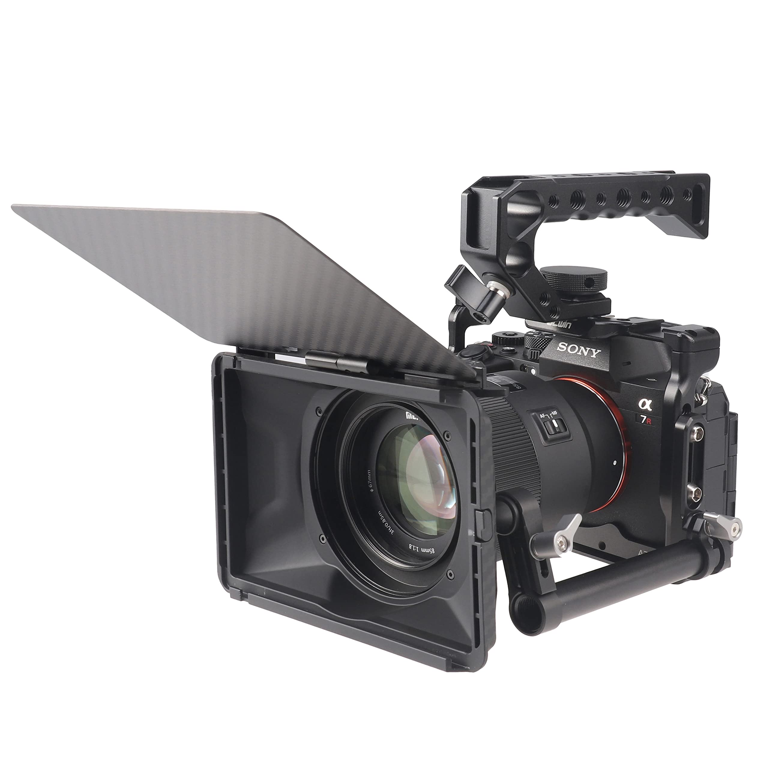 Fotga A7Rv Camera Cage + Top Handle For Sony A7Rv A7Rm5 Mirrorless Camera Stabilizer Stabilize Video Recording Compatible Arca Swiss Tripod Ball Head Clamp