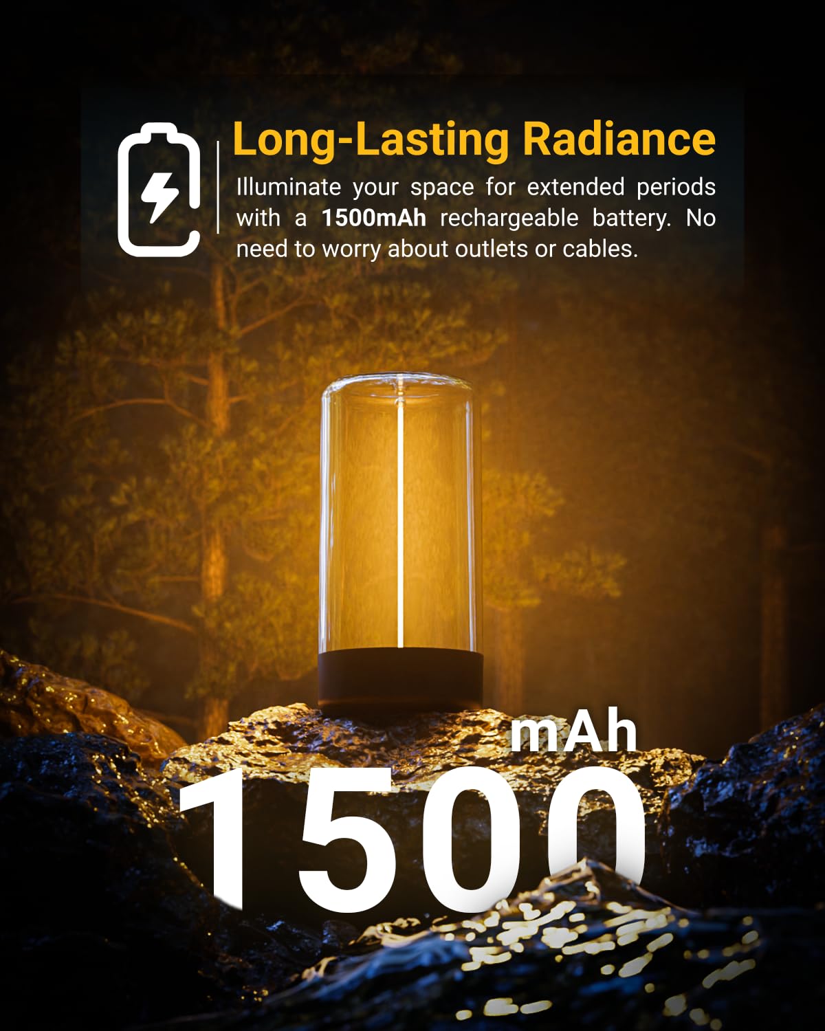 Sunco Lighting Sunco Magnetic Filament Light Rechargeable Table Lamps Minimalist Flexible Led Camping Lamp Dimmable Cordless 1W 55 Lm 2700K Soft White 3-Step Dimming 10%-100% Usb-C Rechargeable 2 Pack.
