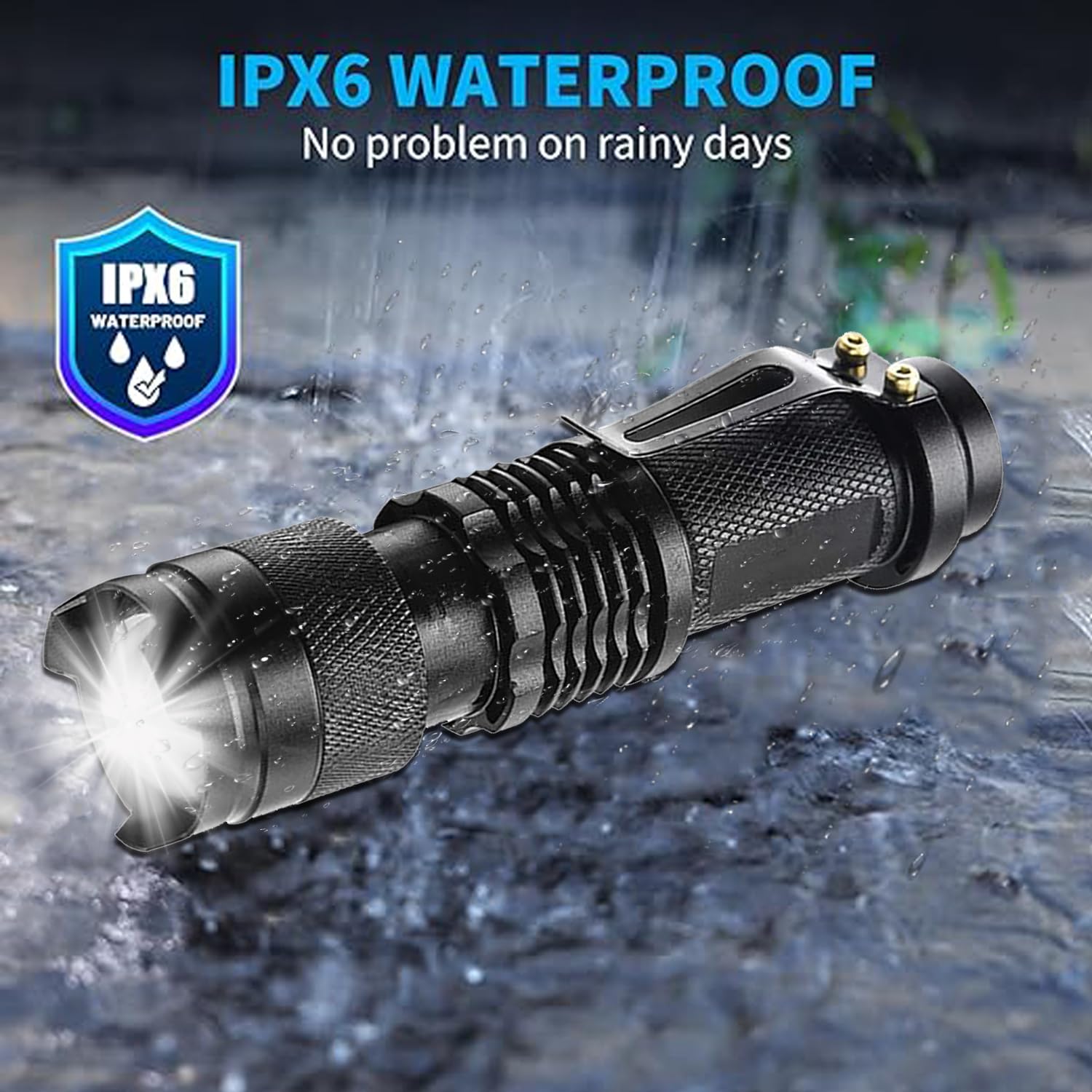 Mviocs 20 Pack Led Flashlights Torch, Bright 2000L Mini Small Flashlight High Lumens With 3 Modes, Waterproof Zoomable Pocket Flash Light Pen Flashlight For Indoor Outdoor Camping Home