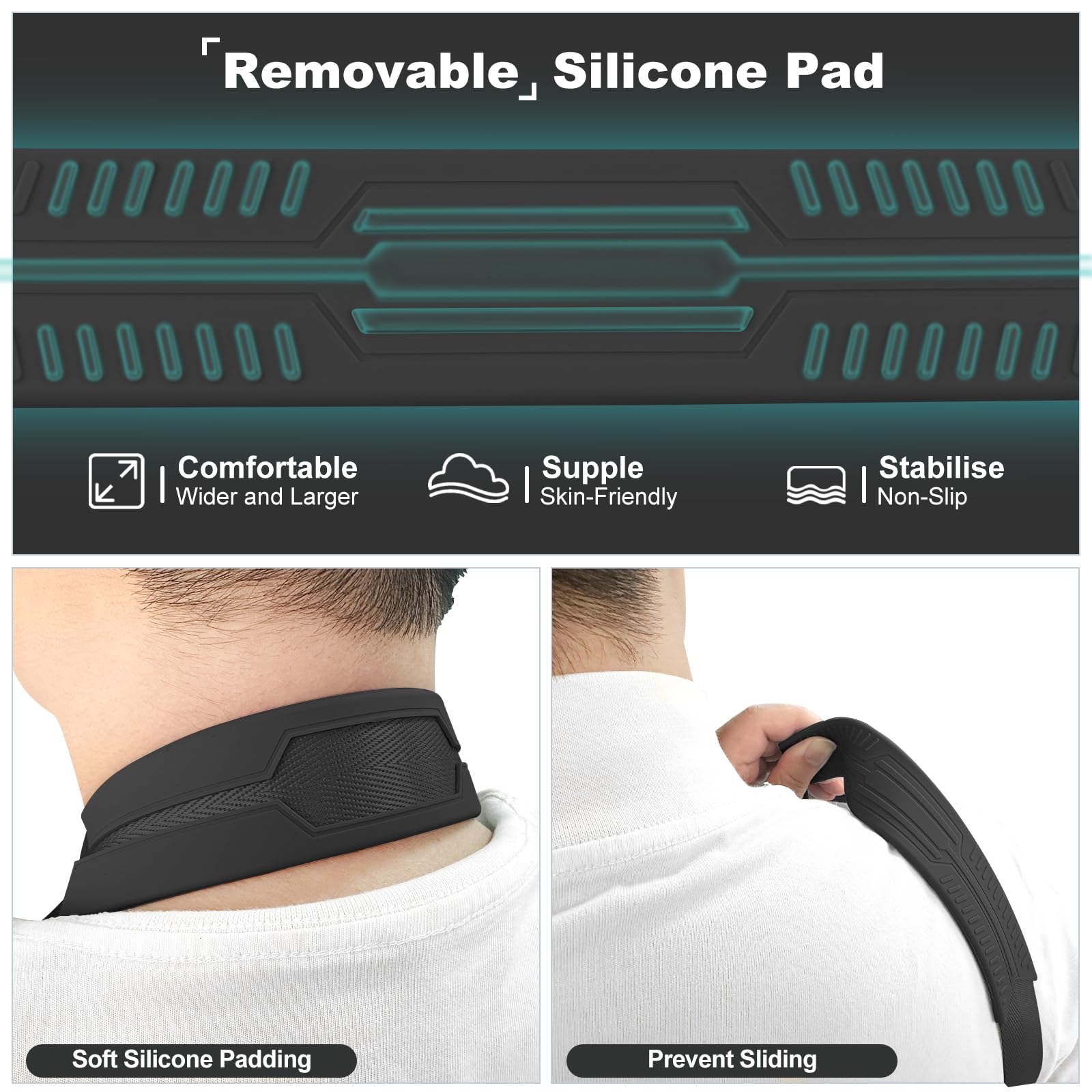 Fieil Adjustable Ipad Strap, Silicone Padded Shoulder Strap, Universal Binoculars Straps, With Quick Release Buckle, Comfort Neck Strap For Ipads, Cameras, Tablet Case, Binoculars (Black)
