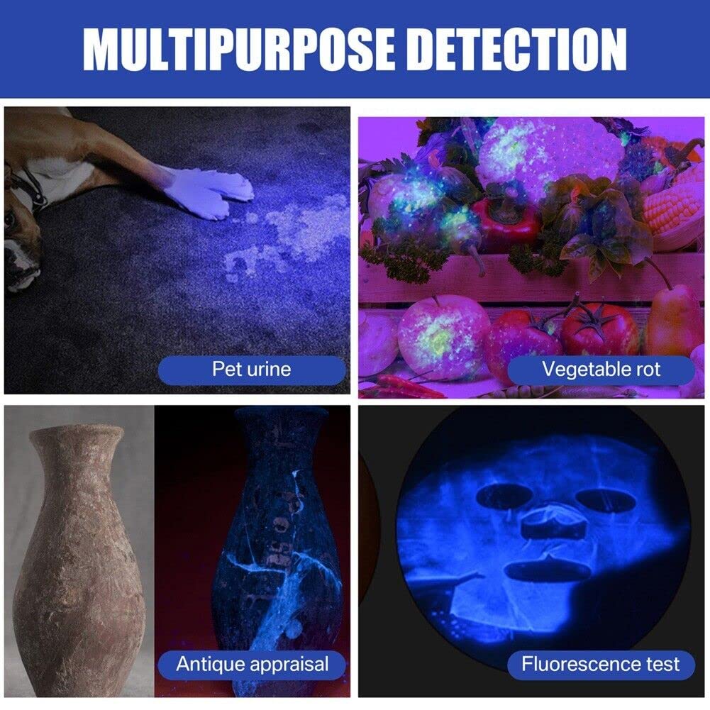 The Perfect Part Uv Ultraviolet Light 100 Led Flashlight  395Nm High Power Blacklight Detector For For Dog/Cat Urine, Dry Stains, Hunting, Bed Bug, Scorpions, Matching With Pet Odor Eliminator