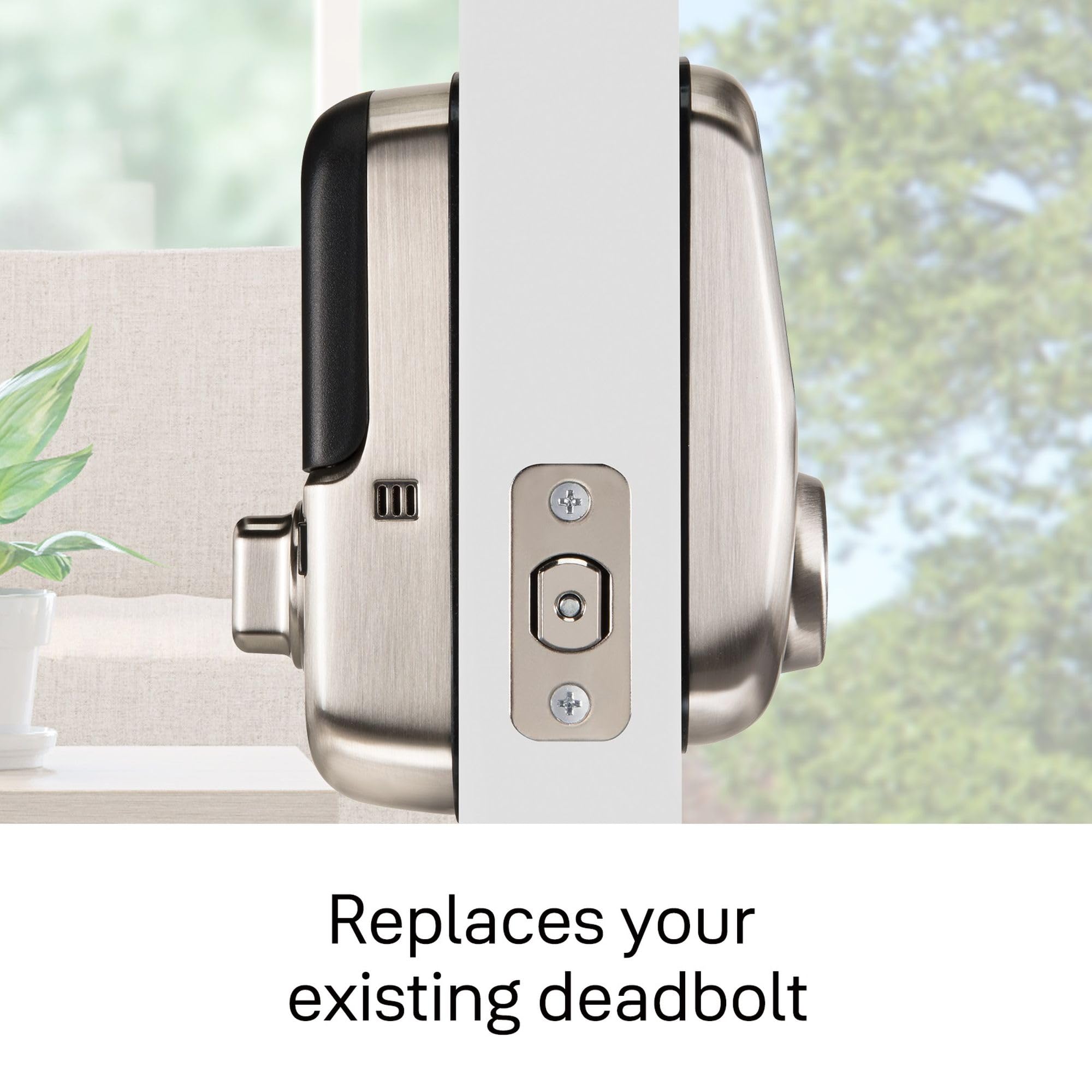 Yale Security Assure Lock Deadbolt, Satin Nickel Wi-Fi Connected Smart Lock With Back-Up Key And Digital Touchscreen Keypad For Code Entry And Remote Access, Yrd226-Cba-619
