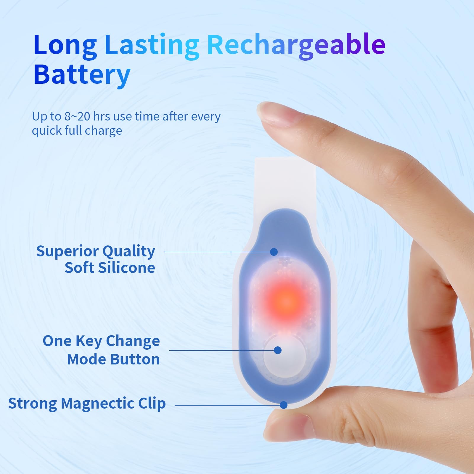 Birkinhome Rechargeable Nurse Light Clip On For Night Shift, Bright Hand- Nursing Work Flashlight, Lightweight Nurse Scrub Light For Badge, Emergency Clip-On Flashlight For Travel, Walk, Run