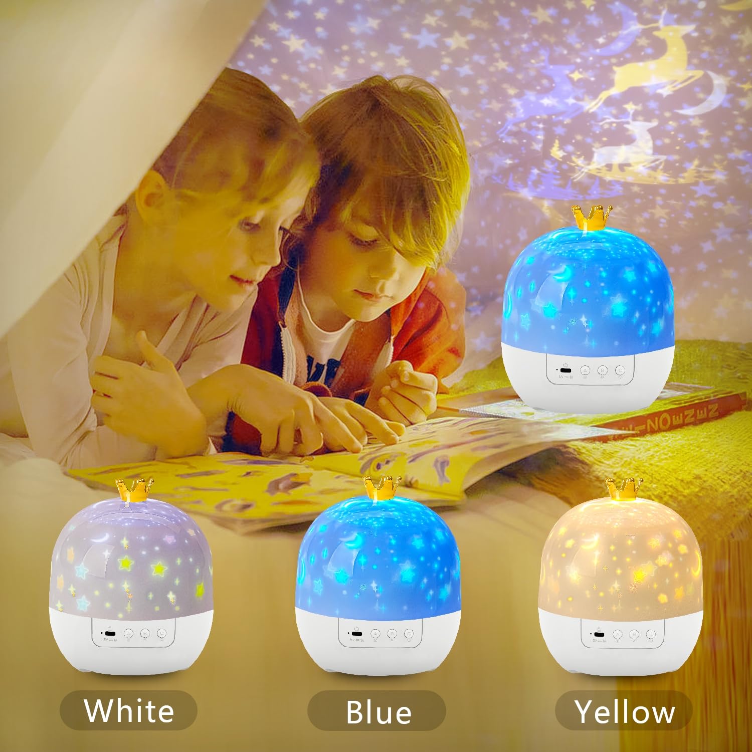 Lytrdit 21 Sets Of Films, Night Lights For Kids, Star Galaxy Projector, Bedroom, Ceiling, Star Projector With 360 Rotating For Boys And Girls, Birthday, Christmas , Room Decor