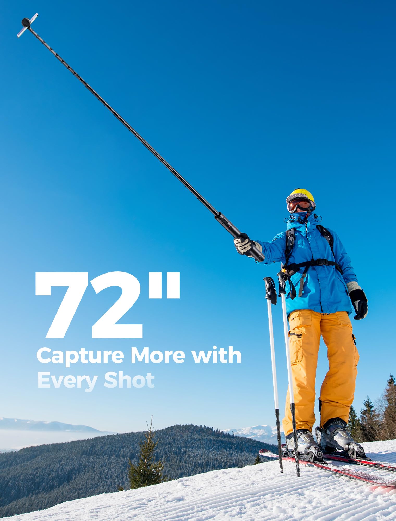 Gliship 72" Phone Tripod Selfie Stick, Extendable Tripod For Iphone With Remote, Portable Cell Phone Tripod Stand For Video Recording All-In-1 Travel Smartphone Tripod Compatible With Iphone 16/15/14/Android