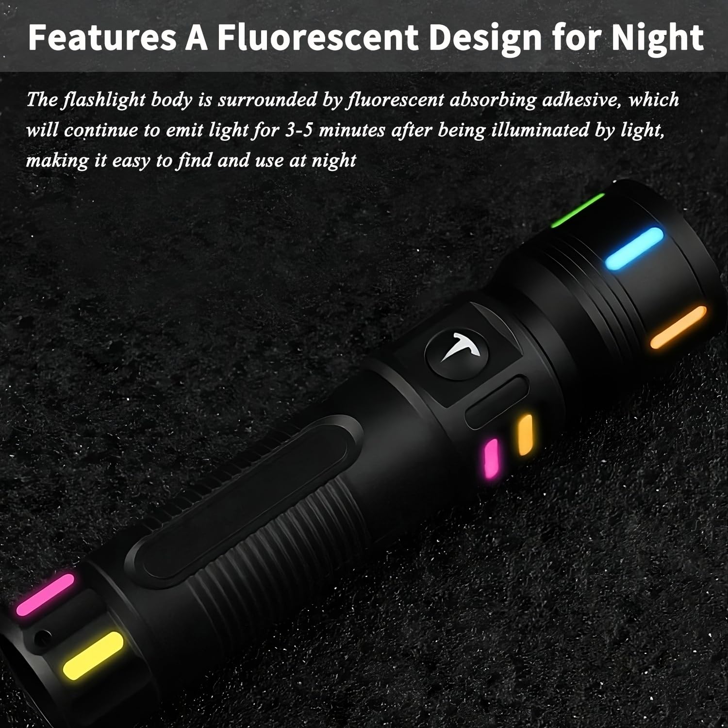 Kwznob Small Led Flashlights 5,000 High Lumens Rechargeable, Super Bright Flashlight With 3 Modes, Ipx6 Waterproof, Powerful Handheld Flash Light For Home Camping Emergency
