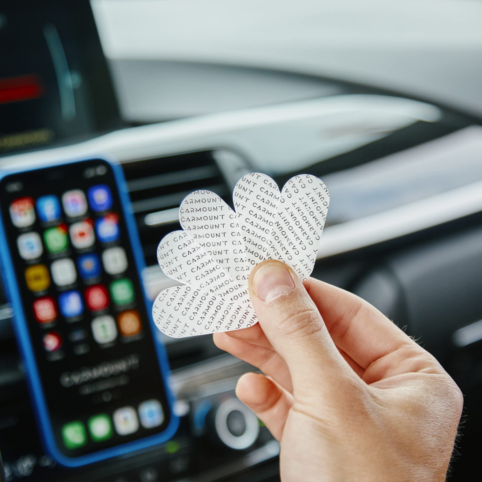 Carmount Nano Stickers Kit - Reusable Adhesive For Car Dashboard Mount, 5X Nano Stickers - Removable, Secure Hold, Easy Installation, Strong Adhesive