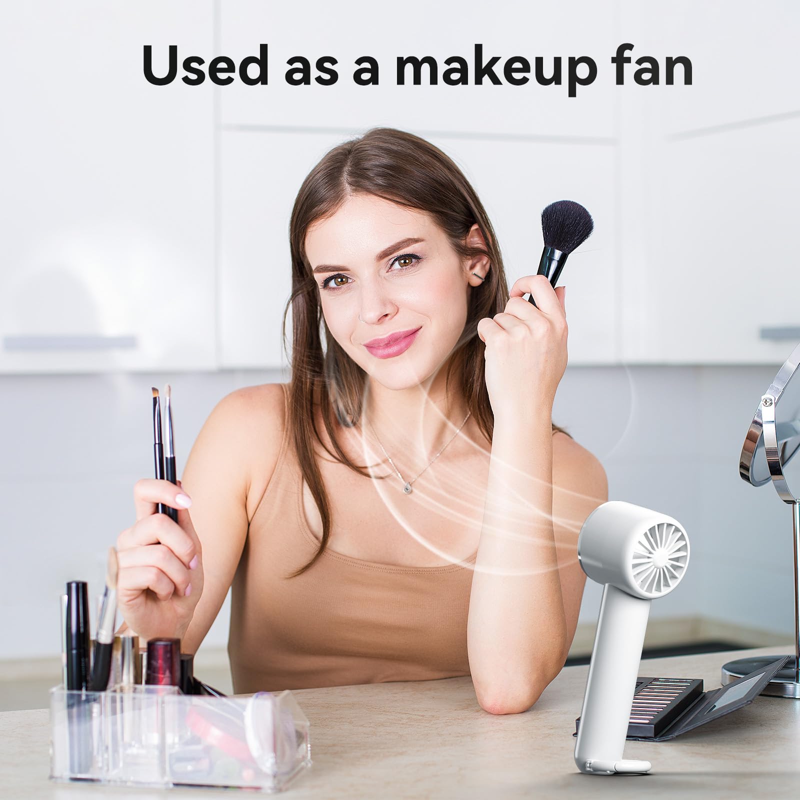 Handheld Cooling Fan, 5 Speeds Portable Air Conditioner Fans, Rechargeable Mini Fan With Usb
