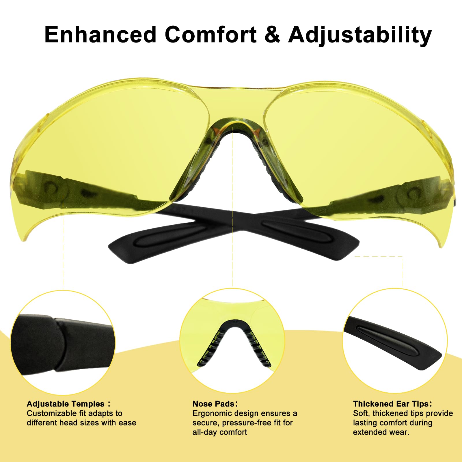 Esco Lite 51 Led Uv Flashlight Black Light And Uv Protection Safety Glasses To Detect Pet Urine, Find Scorpions, And House Clean
