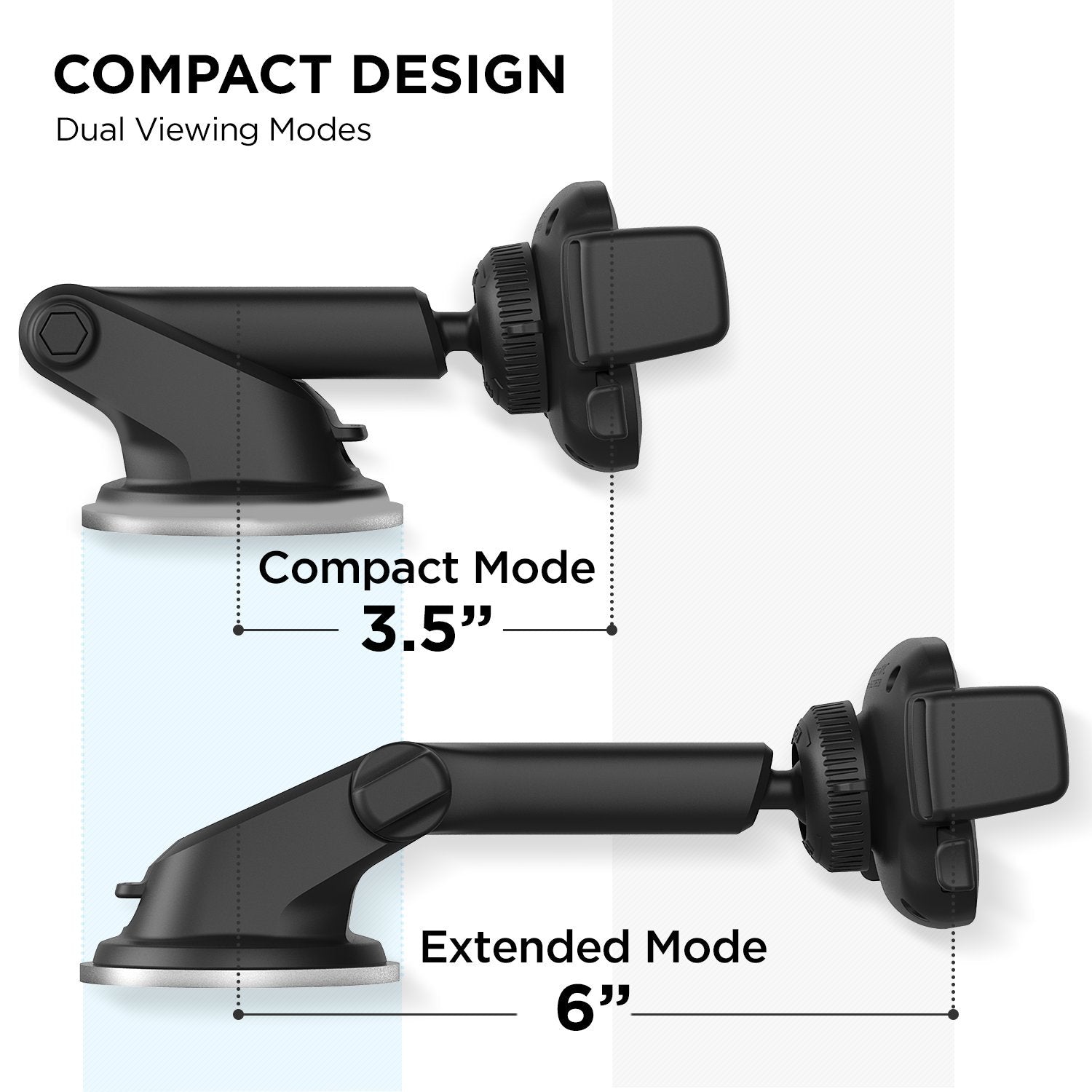 Iottie Easy One Touch Mini Dash & Windshield Car Mount Phone Holder  Iphone Xs Max R 8 Plus 7 Samsung Galaxy S10 E S9 S8 Plus Edge, Note 9 & Other Smartphones