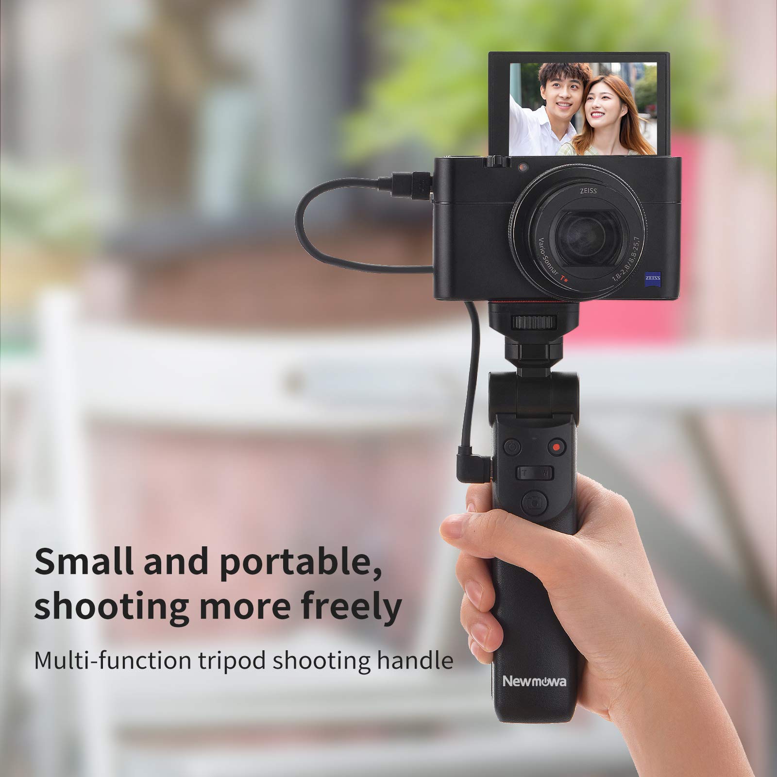 mowa Mini Shooting Grip Vlog Camera Grip For Sony Vlogger Grip For Sony Zv1 Rx100 Vii Rx100M2 Rx100M3 Rx100M4 Rx100M5 Rx100M7 A6000 A6100 A6300 A6400 A6500 A6600(Not For Zv-1F)