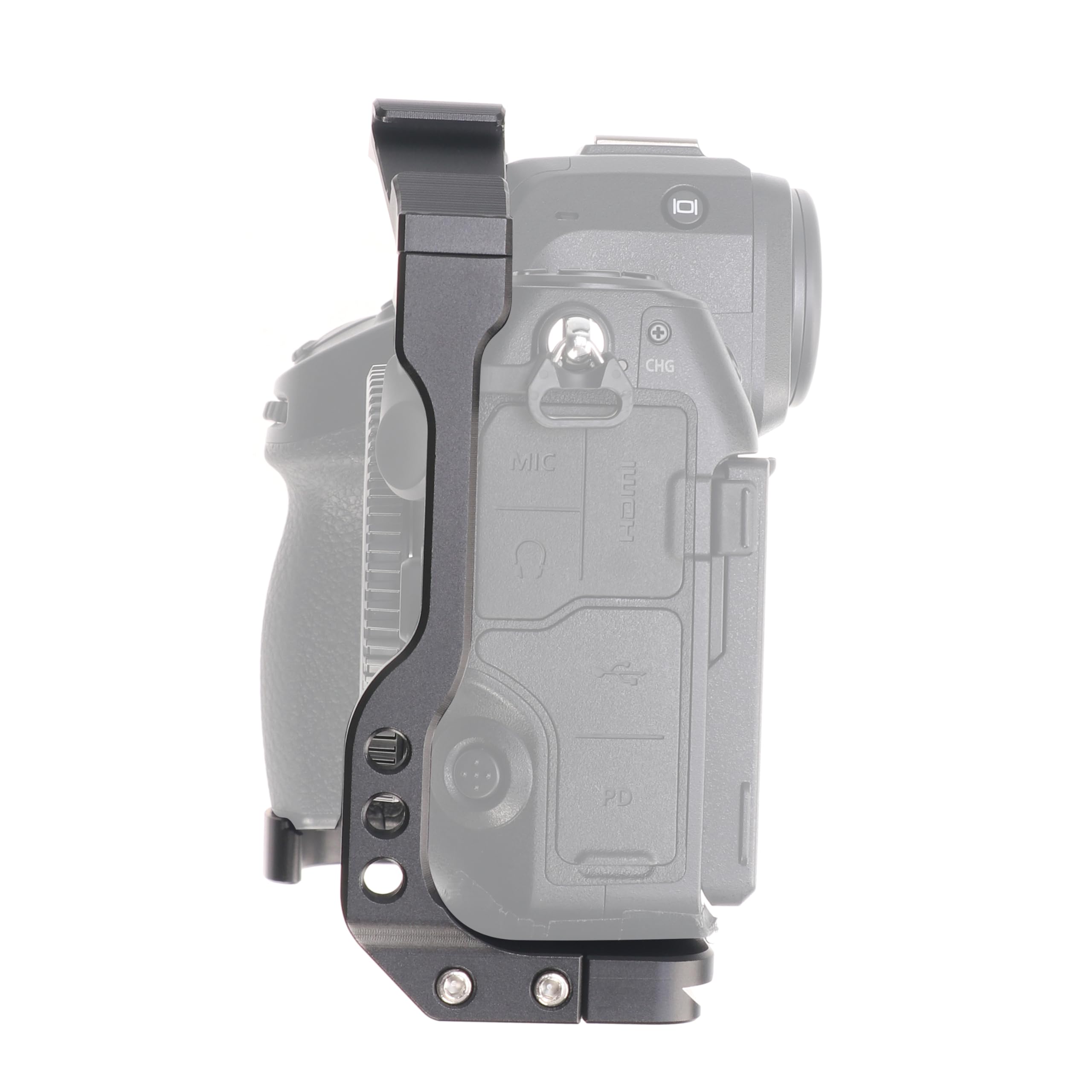 Focusfoto Camera Cage With Top/Side Handle Kit For Nikon Z8 Mirrorless Camera, Aluminium Video Stabilizer Rig With Cold Shoe, 1/4" Screw Mount, 3/8"-16 Locating Pins For Arri Grip, Qr Plate For Acra