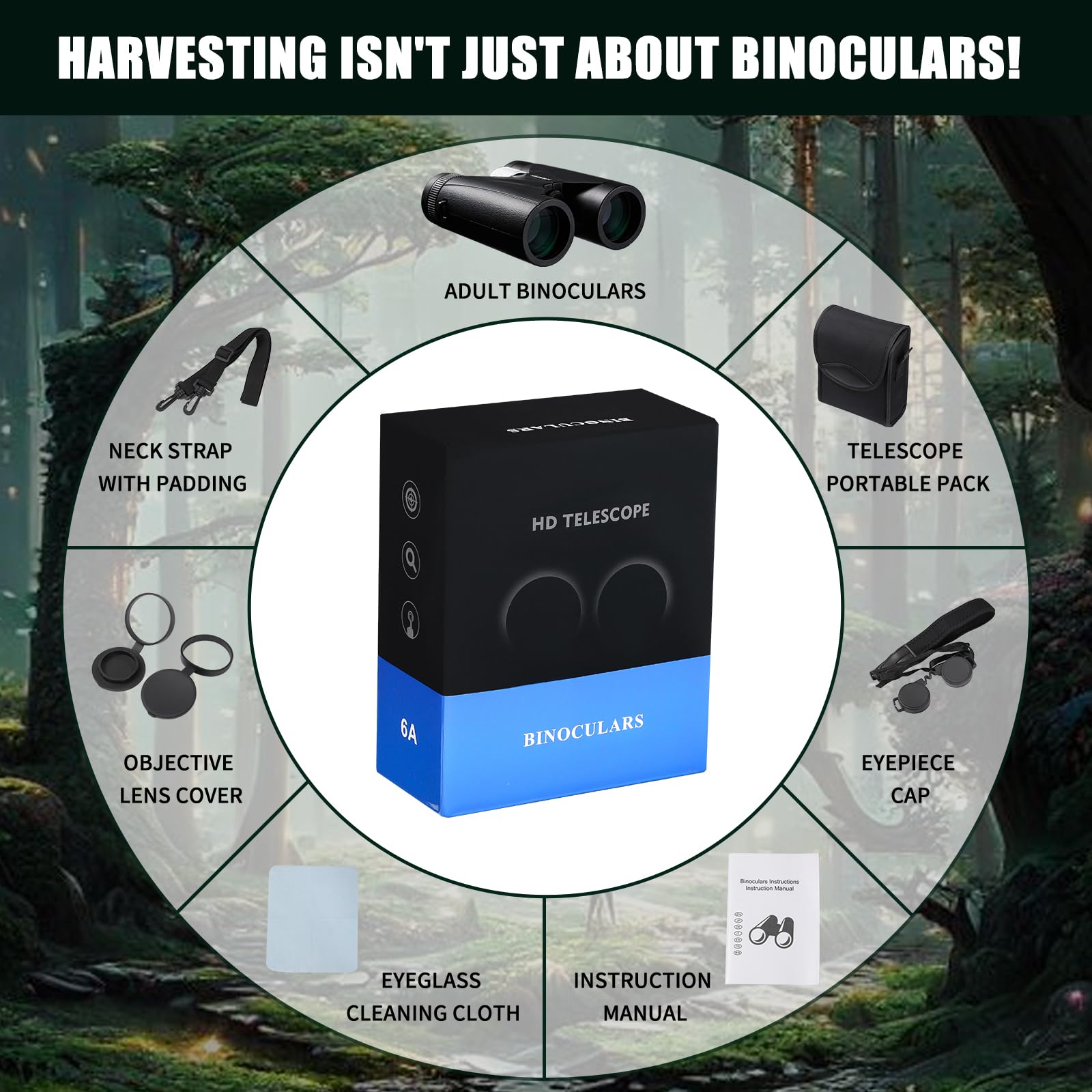Hurysin Professional Hd 10X42 Binoculars For Adults – High-Powered With Ultra-Clear Hd Optics, Nitrogen-Filled And Waterproof – Perfect For Hunting, Birdwatching, And Outdoor Adventures