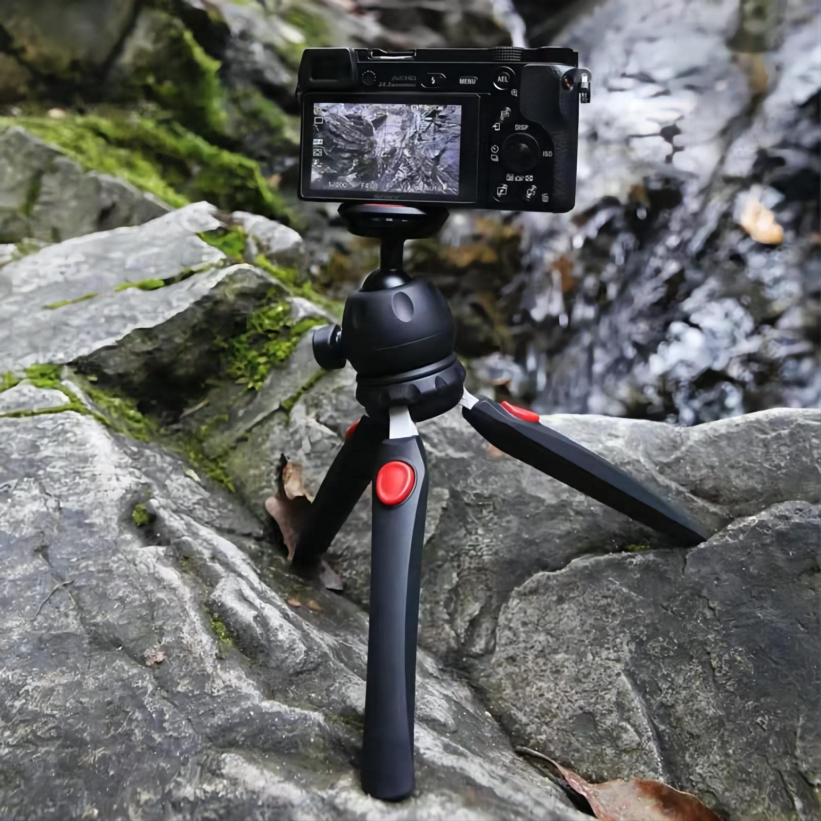 Undade Mini Tripod For Camera And Phone -With Remote And 360 Degree Ball Head, Premium Tabletop Small Phone Tripod Mount For Gopro Cell Phones Webcam Projector Compact Dslr