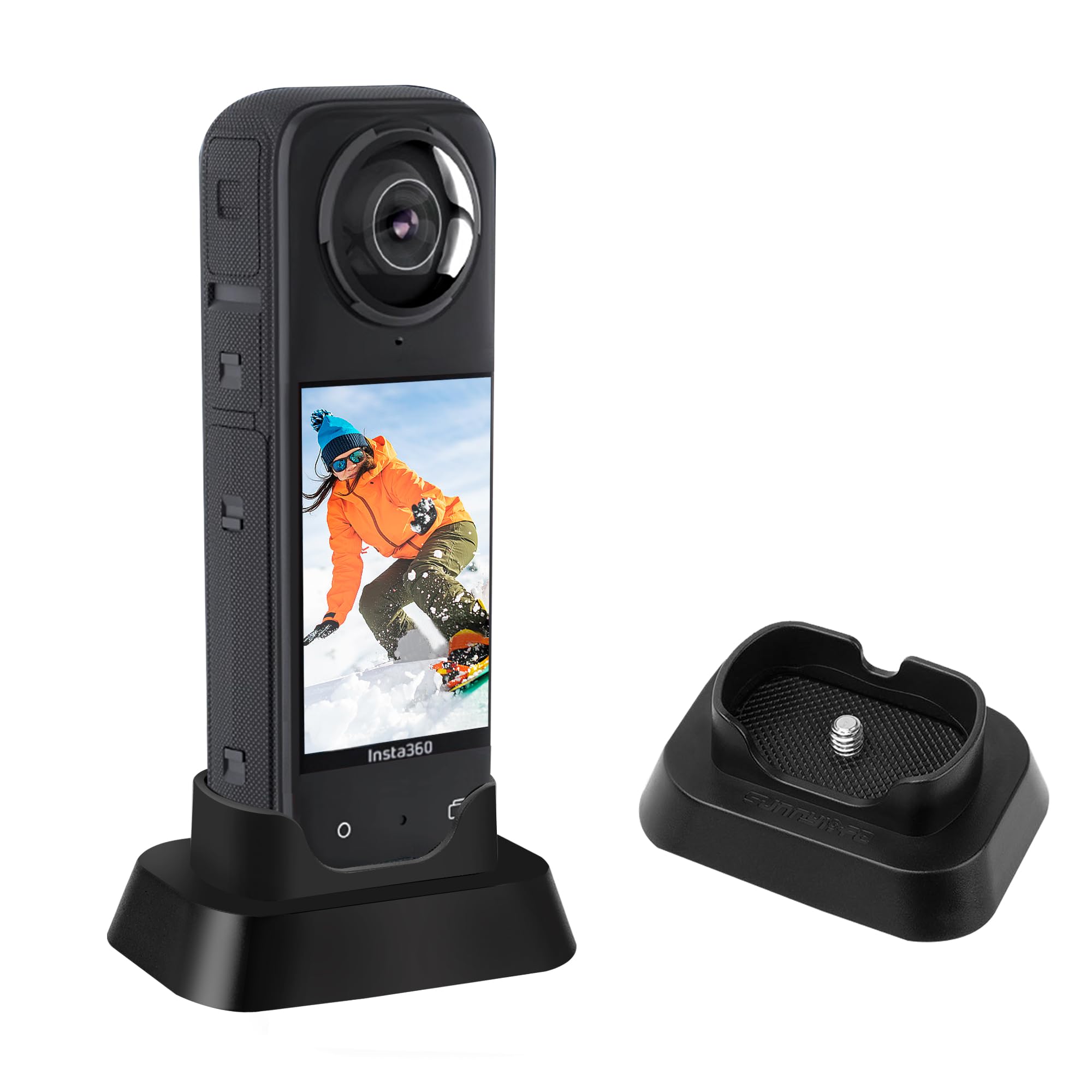 Xewea Soft Silicone Desktop Mount Stand For Insta360 X4, Non-Slip Lightweight Camera Mount Base Fixed Holder Accessories Vehicle Dock Stand Stabilizer