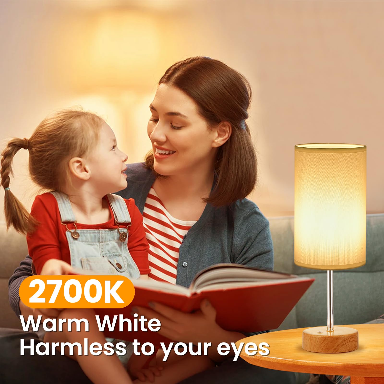 H.W.S Cordless Small Table Lamp,5000Mah Rechargeable Powered Battery,Portable Dimmable Led Touch Control Tabletop,Bedside Night Light For Bedroom/Dining/Restaurant/Bar/Home/Living Room/Entryway/Cafe(Wooden)