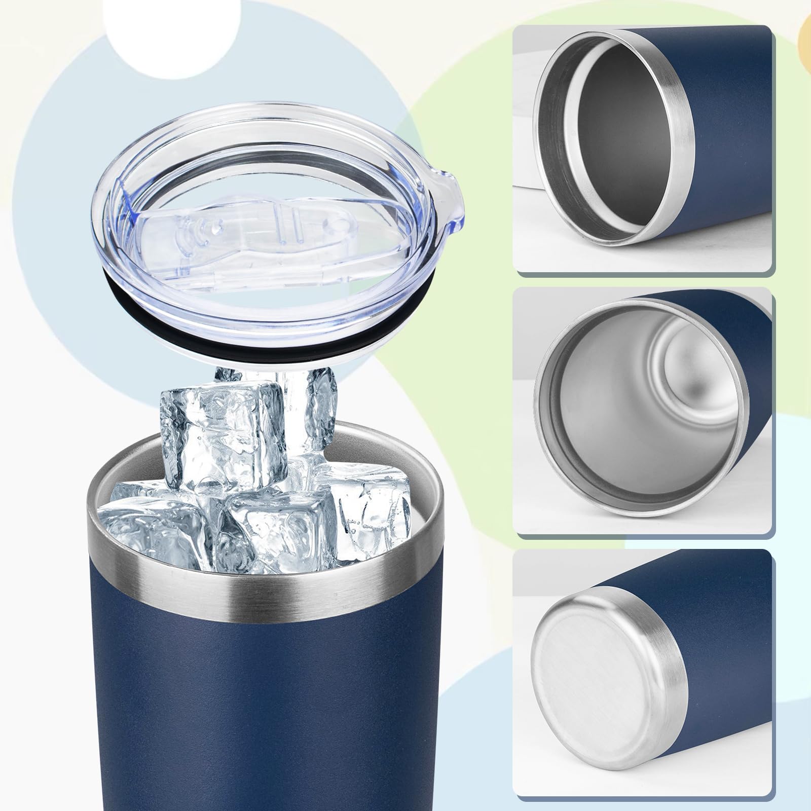 20Oz Tumbler With Lid Stainless Steel Insulated Tumblers Travel Coffee Tumbler Bulk Double Wall