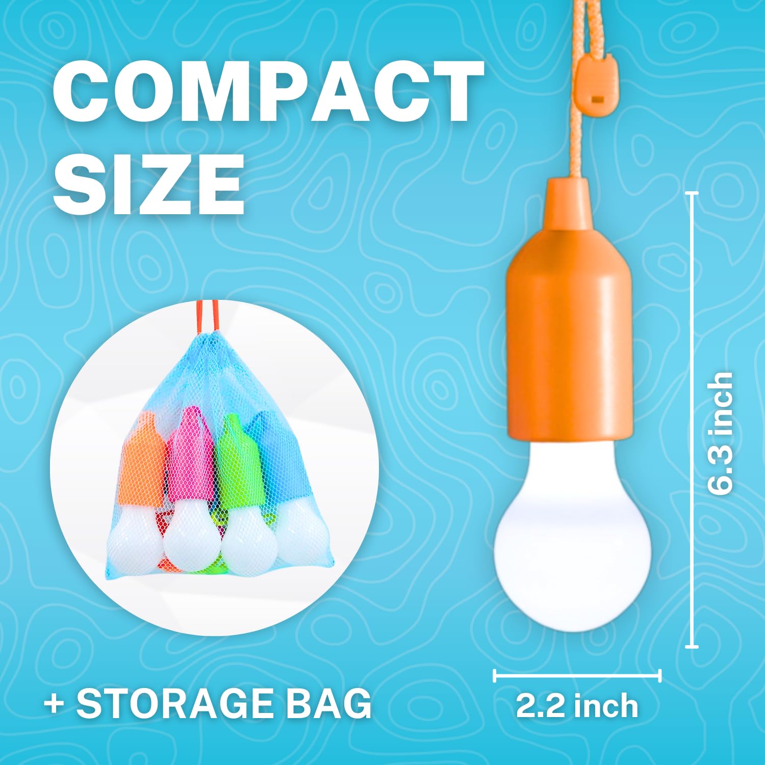 Fomlight 4 Hanging Led Kids Safe Lights For Treehouse, Playhouse, Camping, Indoor/Outdoor, Battery-Operated Lamps With Pull Chain