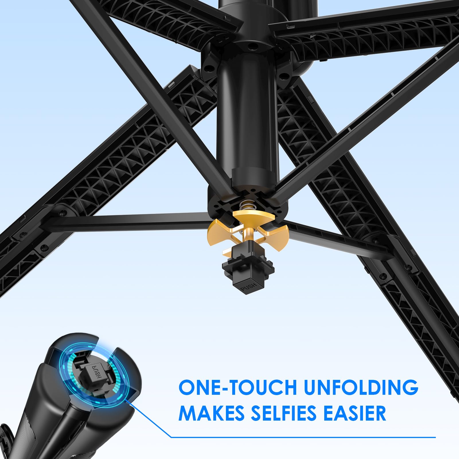 Etibig 71'' Auto Face Tracking Tripod For Iphone 360° Rotation Tripod With Wireless Remote And Gesture Controls，Motion Sensor Phone Stand With Light Applied To Youtube, Tiktok, Facetime