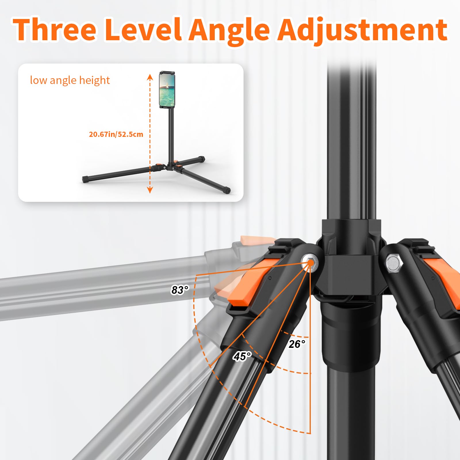 Xxzu 72In Tablet Floor Stand Tripod,Tablet Stand Floor With 360° Ball Head,Height Adjustable Floor Stand Holder For Bed With Case,For Phone/Music/Mic/Stream/Recording And All 5.12-11.05” Devices