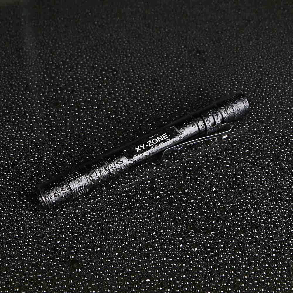 Xy Zone 5Pcs Led Pen Flashlight 1000 Lumens Lamp Clip Mini Black 507 Pocket Penlight Flashlight Torch Powered By 2 Aaa Battery(Battery Not Included)