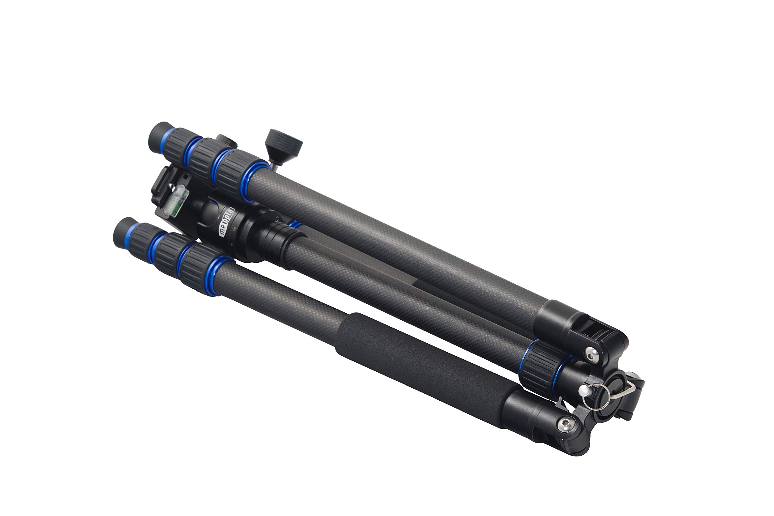 Meopta Carbon Fiber Tripod Kit - Includes 2 Heads (Ball Head & Fluid Head), 4 Adapter Plates, Smartphone Adapter & Padded Carrying Case