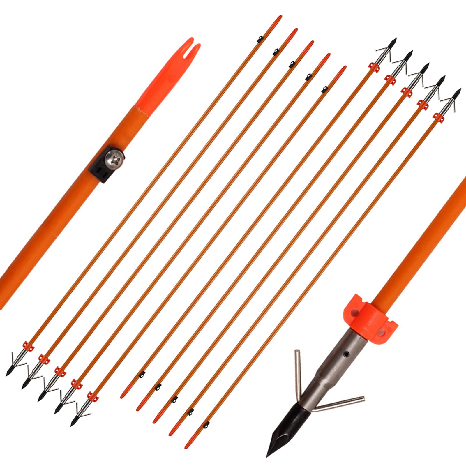 Smsyhgh Bow Fishing Reel Kit With Arrows Set - Bowfishing Tool Accessories For Compound & Recurve Bows