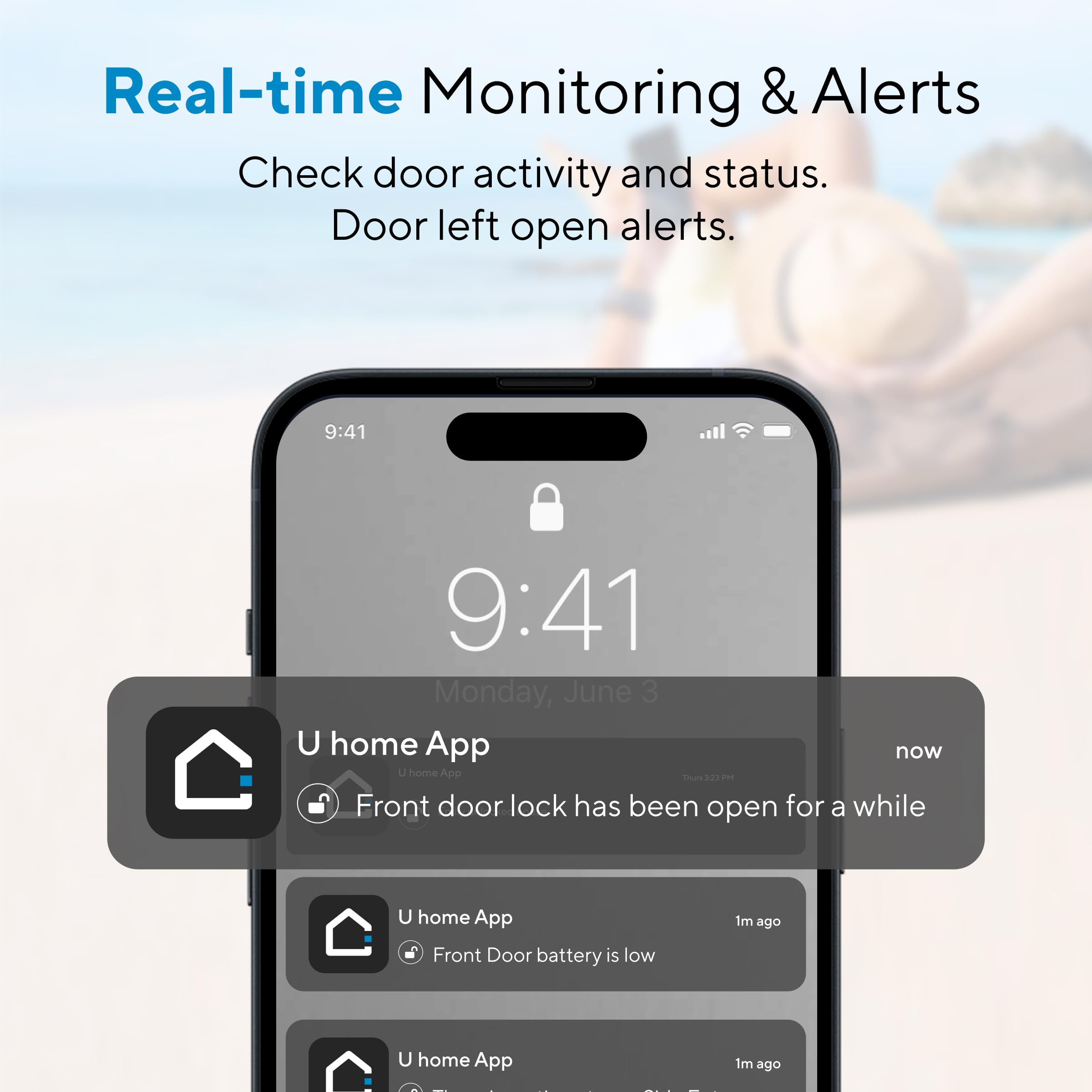 Ultraloq   Bolt Fingerprint Smart Lock,Biometric Deadbolt With Built In Wifi,Keyless Entry Door Lock For Front Door,App Remote Control,10 Months Battery,Ip65 Waterproof,Bhma Grade Aaa