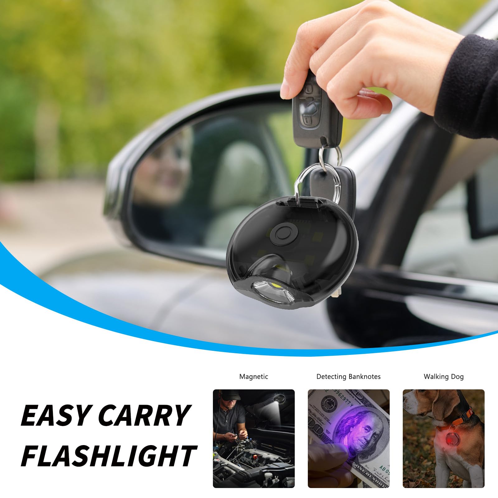 Minsk Keychain Flashlight, 200 Lumen Keychain Light, Mini Flashlight Keychain, Ipx4 Waterproof Keychain Flashlights, Mini Led Flashlight For Camping, Hiking, Outdoor Activity