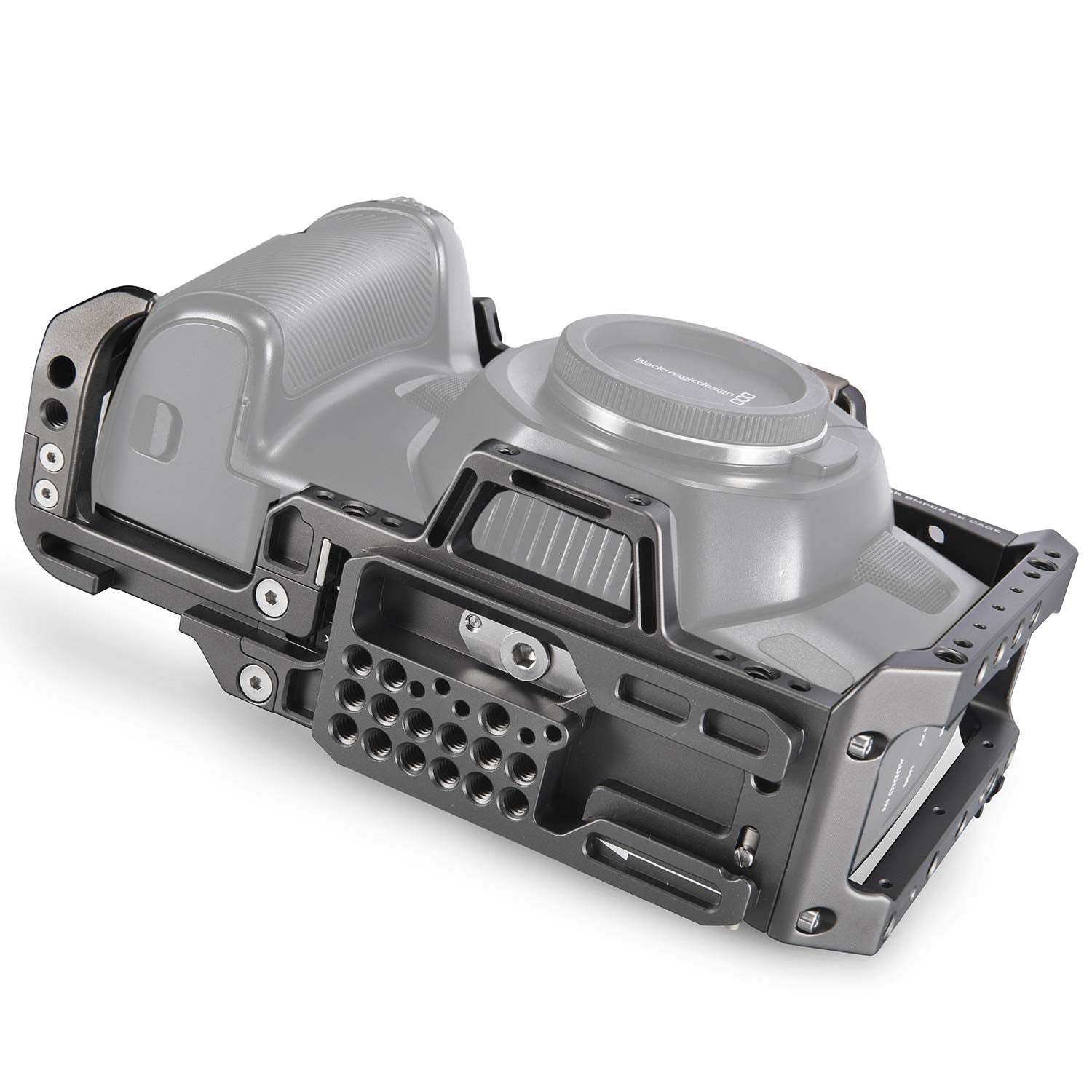 Tilta Full Camera Cage Compatible With Bmpcc 4K/6K (Gray) With Cold Shoe Mounting Points  Ta-T01-Fcc-G