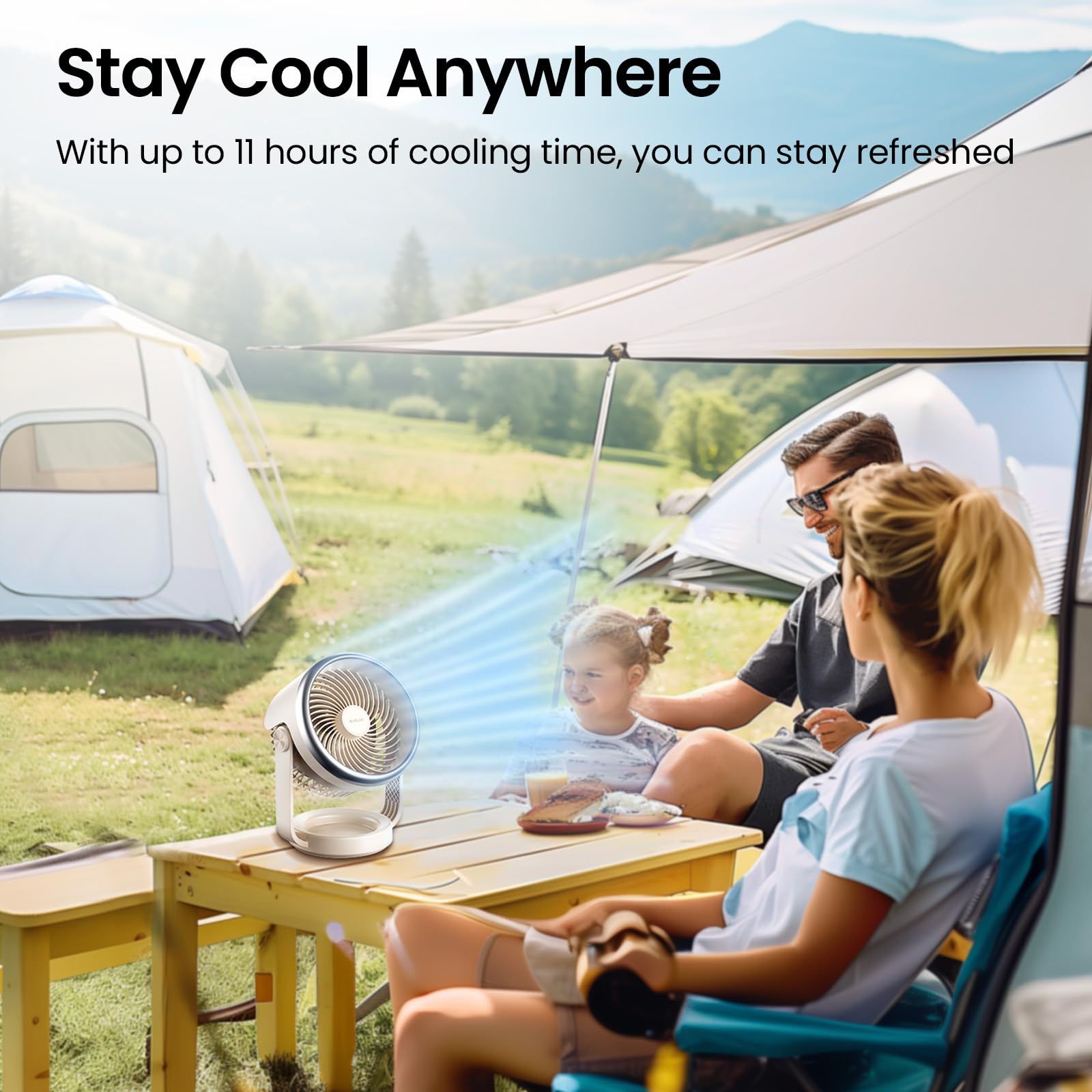 Desk Fan, 10 Inch Air Circulator Quiet Operating Fan For Bedroom, 70Ft Strong Airflow, Portable Fan