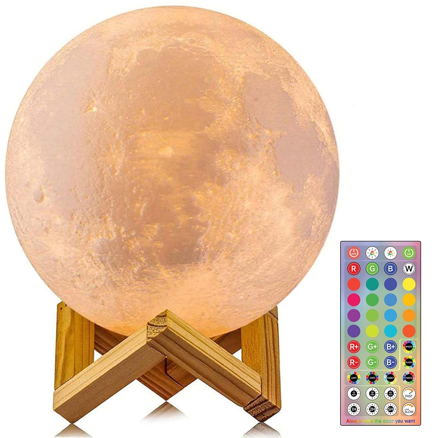 Cpla Moon Lamp  128 Colors,  For Girls Boys Kids Teens Sister Adults Birthday, Ages 6 7 8 9 10 11 12 13 14 15 16-20 Year Old 
