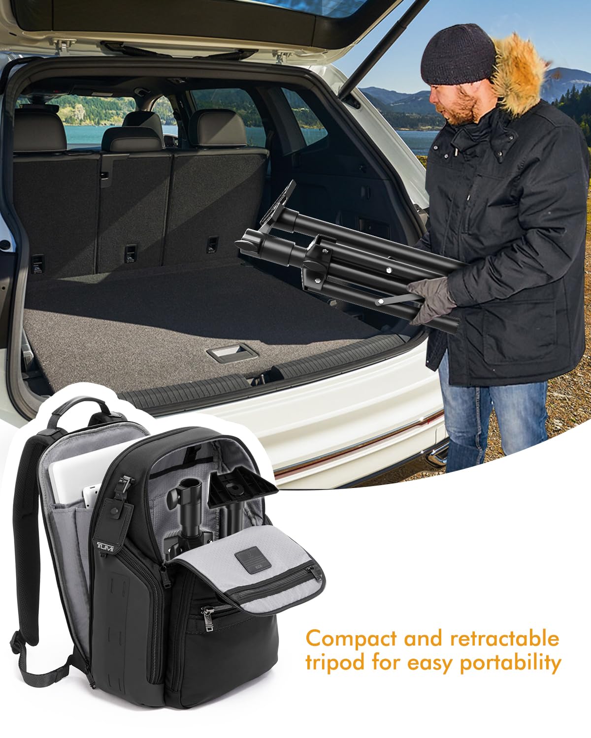 Forging Mount Starlink Gen 3 Tripod Mount Stand, Outdoor Portable Starlink Gen3 Mounting Kit For Camping Rv Travel, Adjustable Tripod With Pipe Adapter Easy Installation Of Starlink Internet Kit Satellite