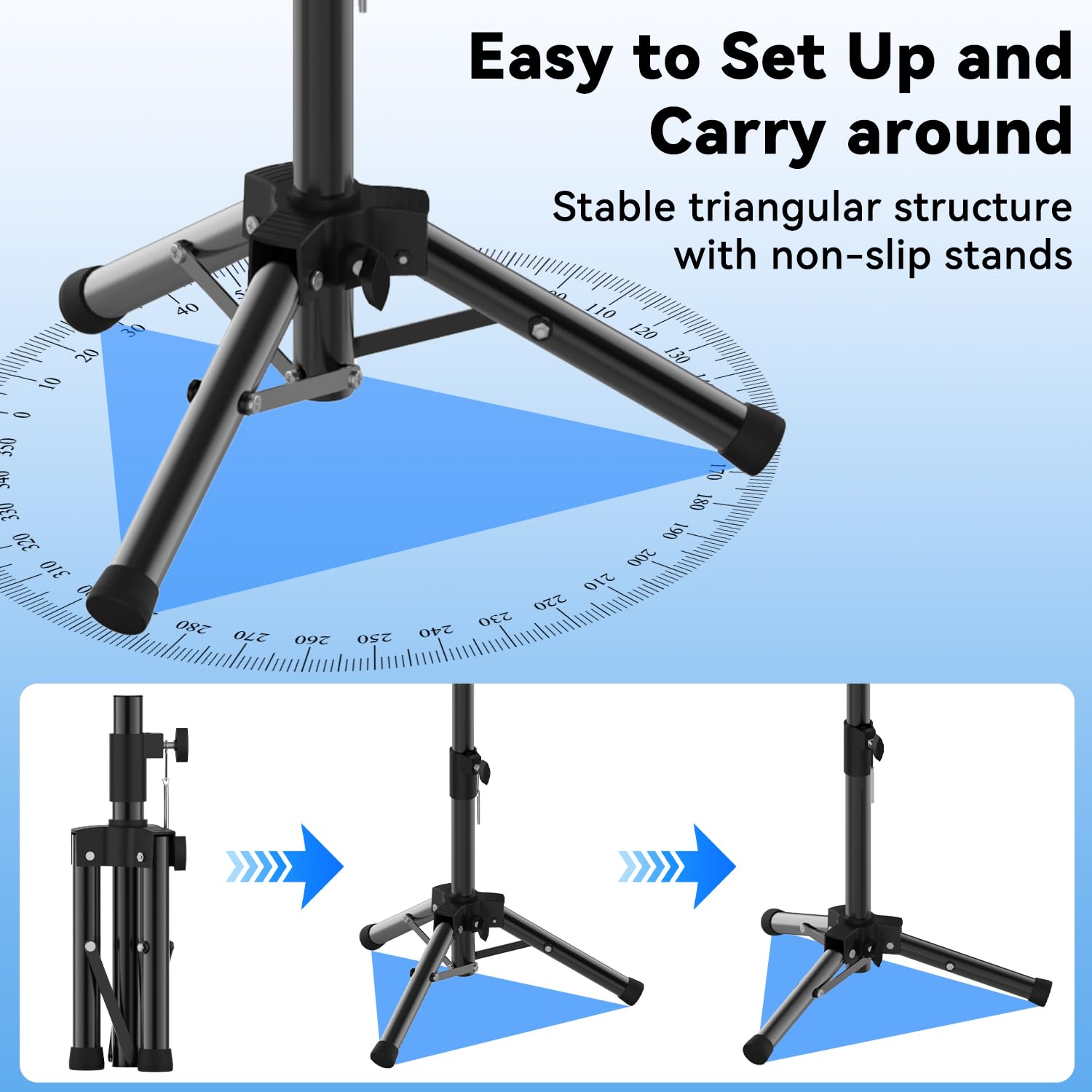 Takerers Starlink Gen 3 Tripod Mount, Starlink Mini Tripod Stand Adjustable Height From 22" To 34" With Heavy Duty Material, Easy To Assemble, Store And Carry