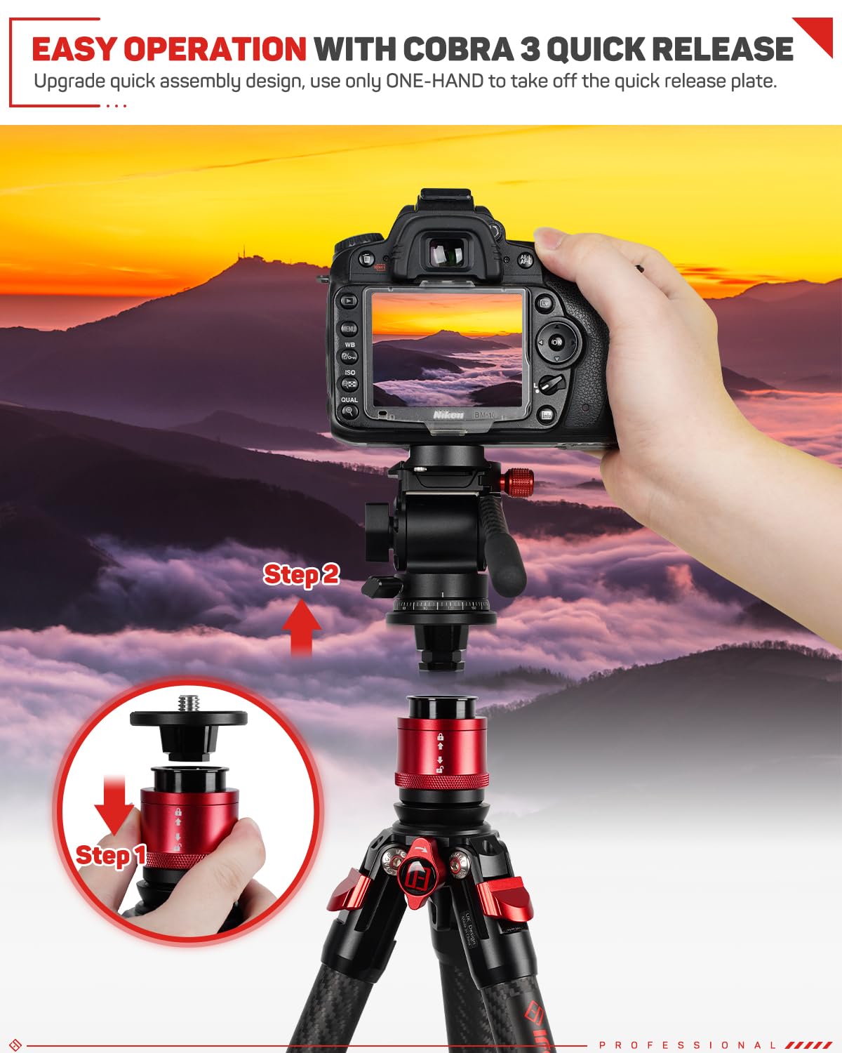 Ifootage Small Tripod&Quick Release System,Desktop Tripod Compatible With Sony, Nikon, Canon Dslr Camera, Base