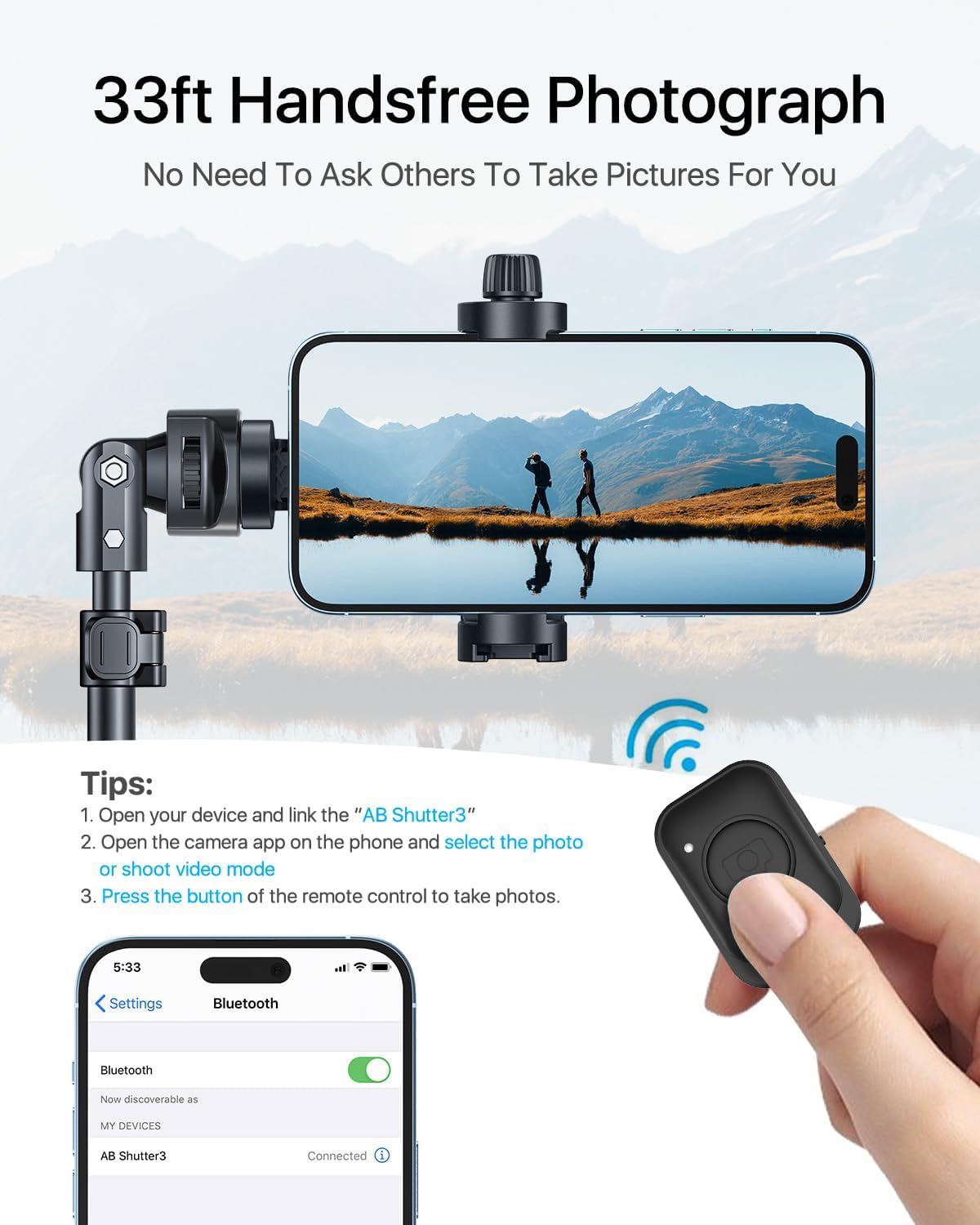 Nexboom Iphone Tripod Stand- 67" [360° Rotation Mount & Heavy Duty] Cell Phone Tripod Stand With Remote, Iphone Tripod Compatible With Iphone 16 15 14 13 Pro Max Xs Plus,Samsung S22 /Camera/Gopro