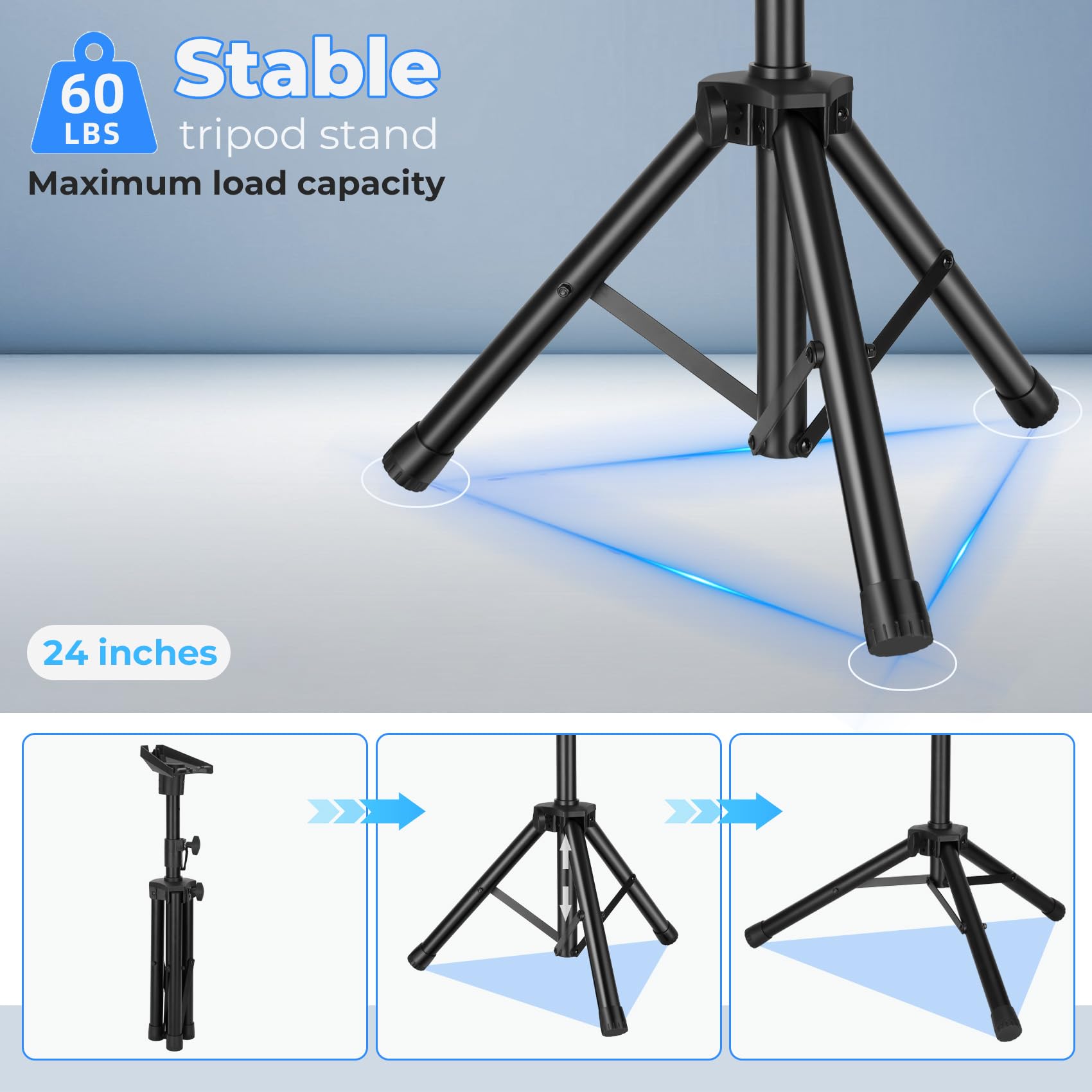 Bullro Starlink Gen 3 Tripod Mount Heavy-Duty Aluminum Alloy & Steel 4.5 Ft Adjustable Height Portable Outdoor Stand For Starlink Gen 3 Satellite