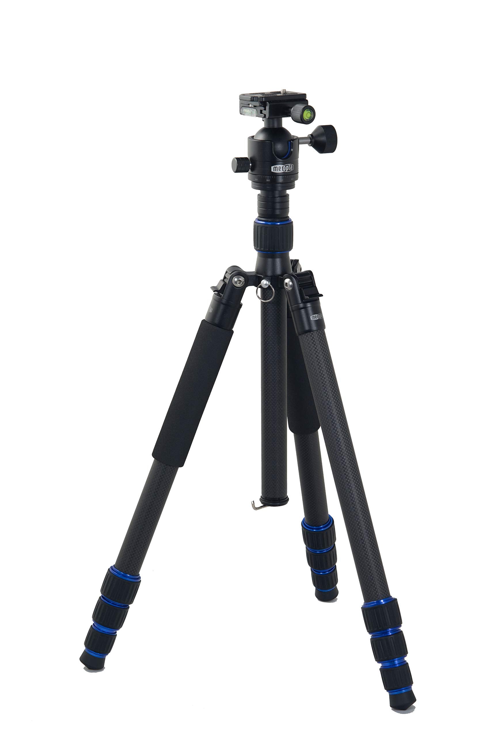 Meopta Carbon Fiber Tripod Kit - Includes 2 Heads (Ball Head & Fluid Head), 4 Adapter Plates, Smartphone Adapter & Padded Carrying Case