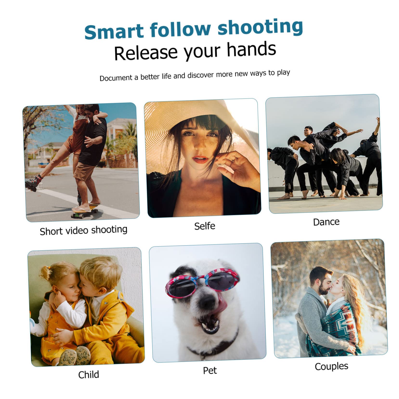 Ohphcall Ptz Face Recognition Shot Stand Abs Material Easy To Carry For Short Video Photography