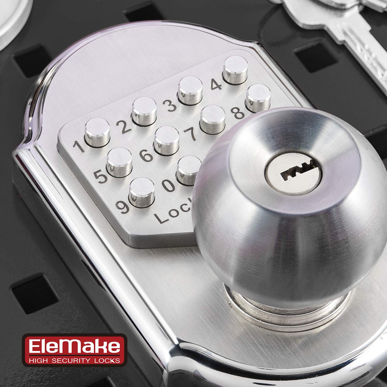 Megaflint Keyless Entry Keypad Deadbolt Door Lock 304 Stainless Steel 100% Mechanical - No Risk Of Low Power