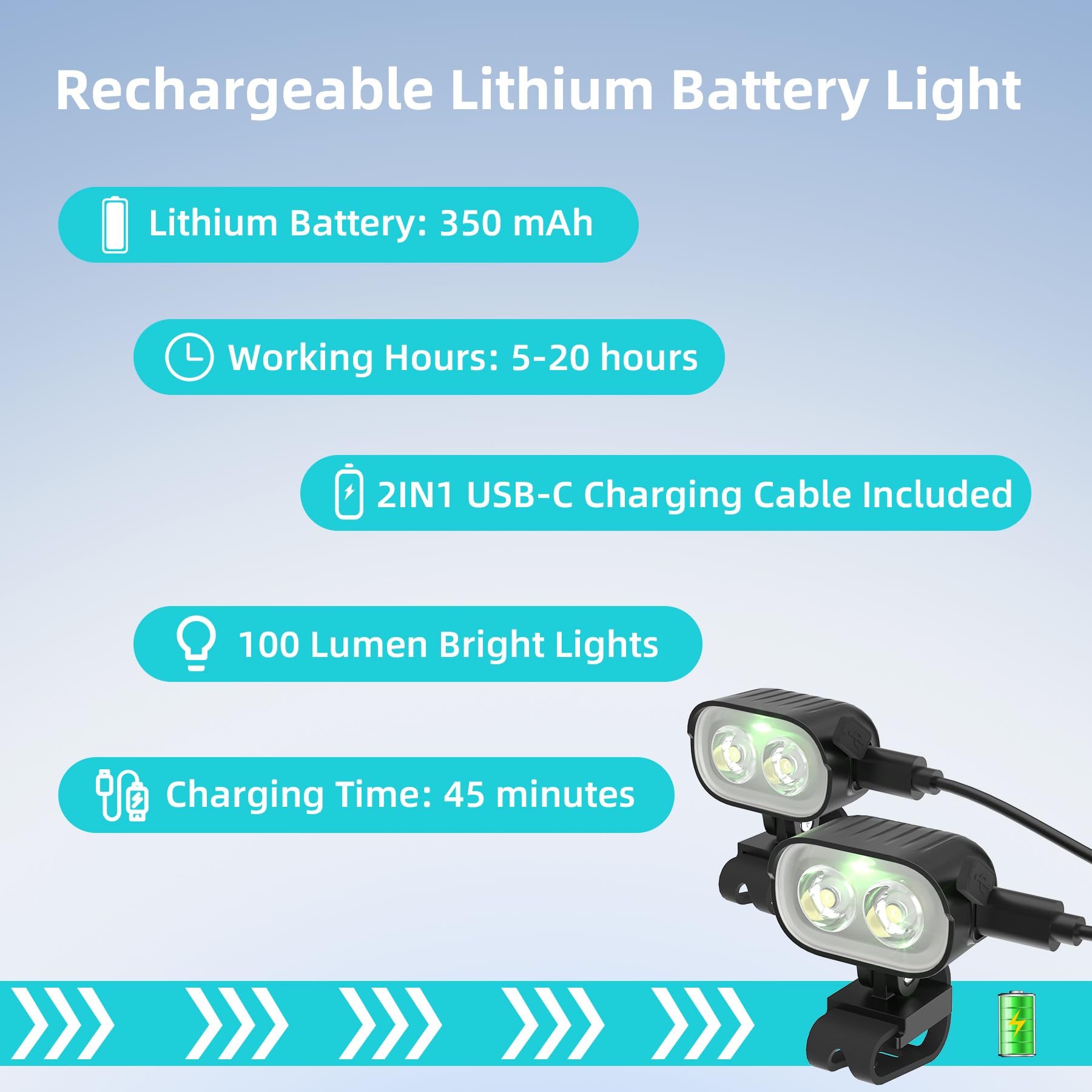 Auksky 2 Original Rechargeable Headlights For Shoes, Adjustable Light For Shoes, Waterproof Flashlights For Kids Adults, Headlamp Clip, Christmas Lights Decorations