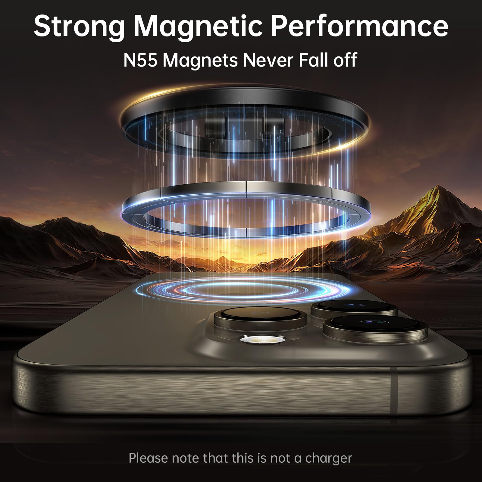 Syncwire Fits Magsafe Car Mount, Magnetic Phone Holder For Car Dashboard, [Flexible Three-Axis] 360° Rotation Magnetic Car Mount Strong Magnets Car Phone Holder Fits Iphone 16 15 14 13 12 Pro Max