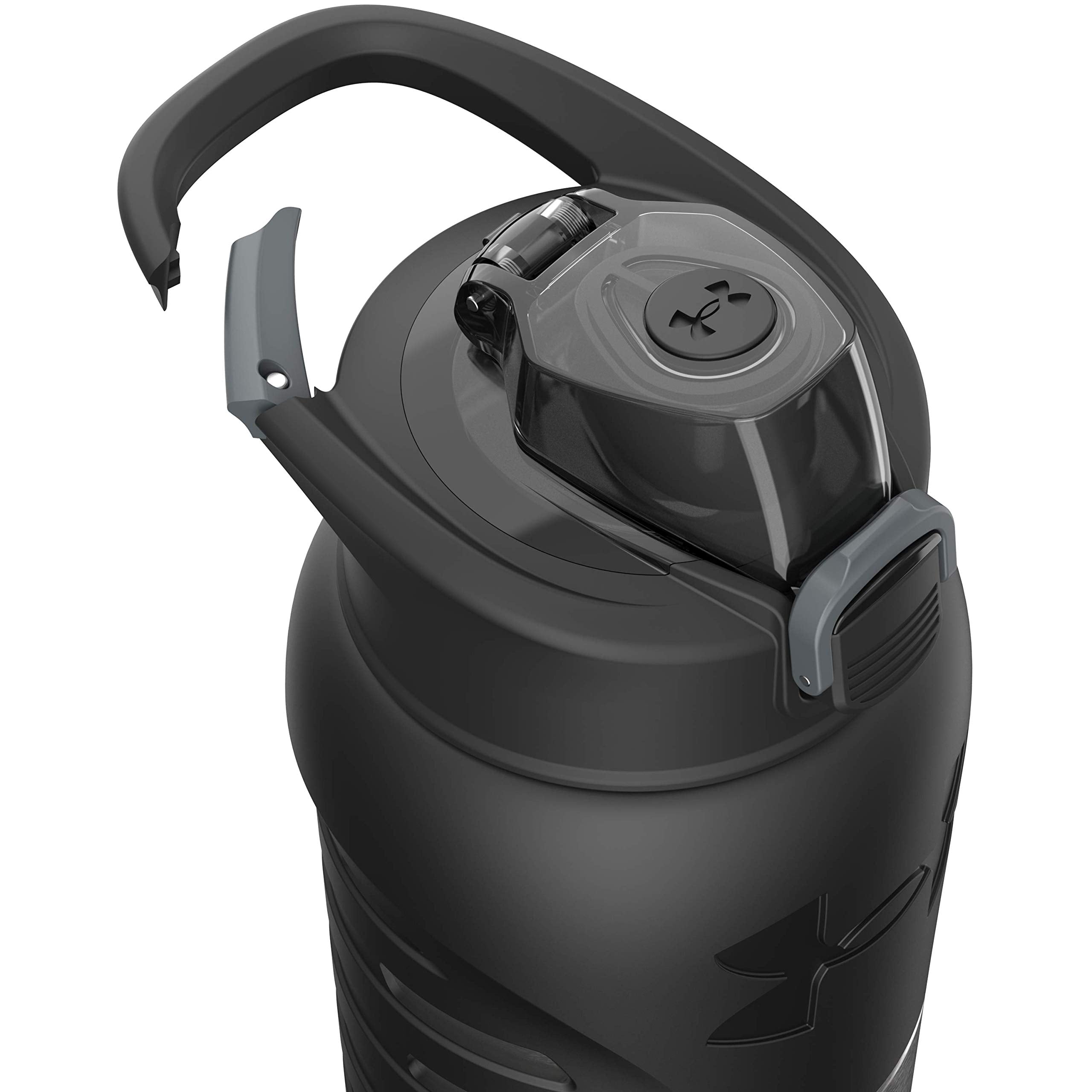 Under Armour 24Oz Stainless Steel Water Bottle, Insulated, Carabiner Easy Carry Hook, Leak Proof