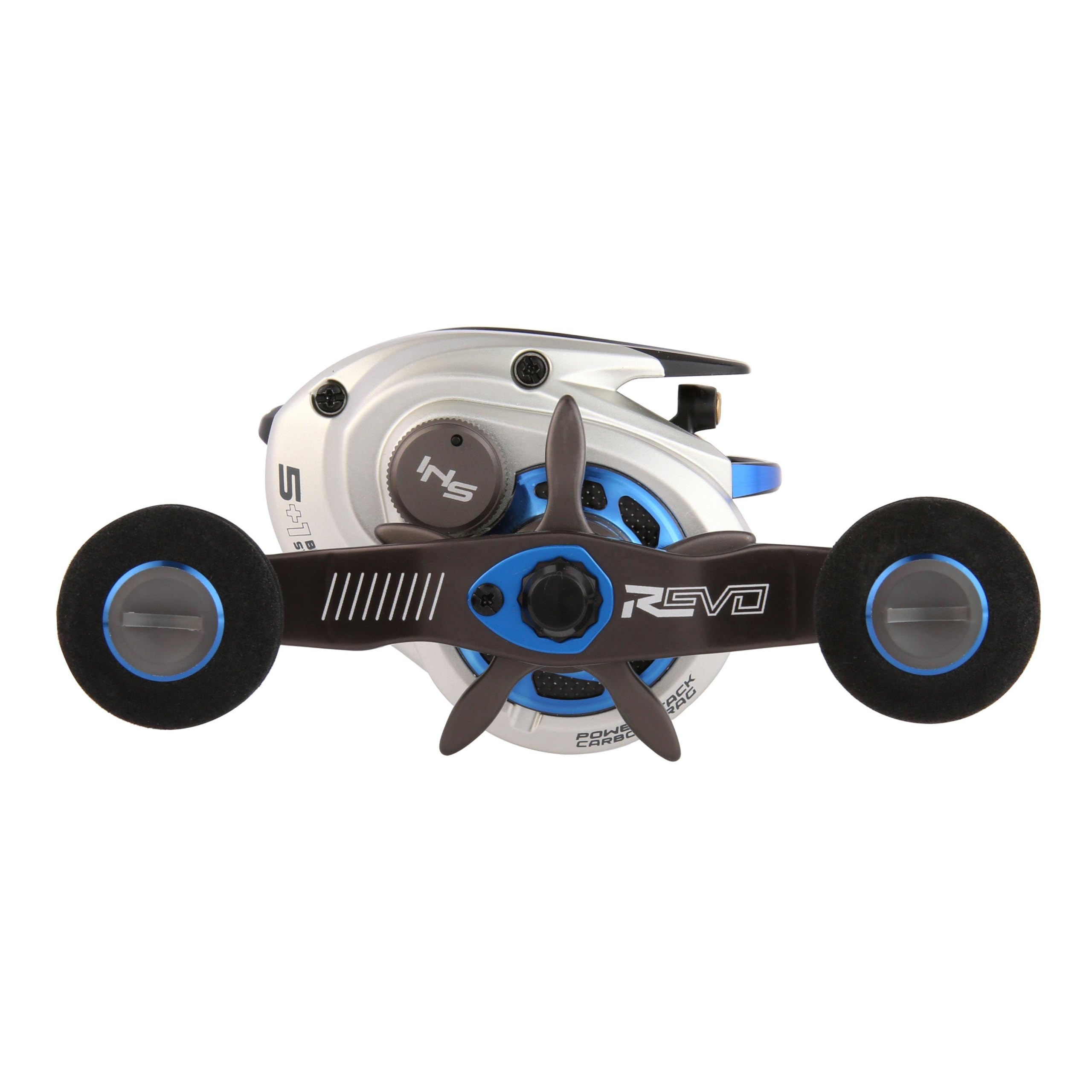 Abu Garcia Revo Inshore Low Profile Baitcast Reel, Reliable All-Water Fishing Reel, Compact A-Symmetric Body With Gullwing Sideplate Design, Durable X2-Craftic Alloy Frame, Max Drag Of 25Lb  11.3Kg