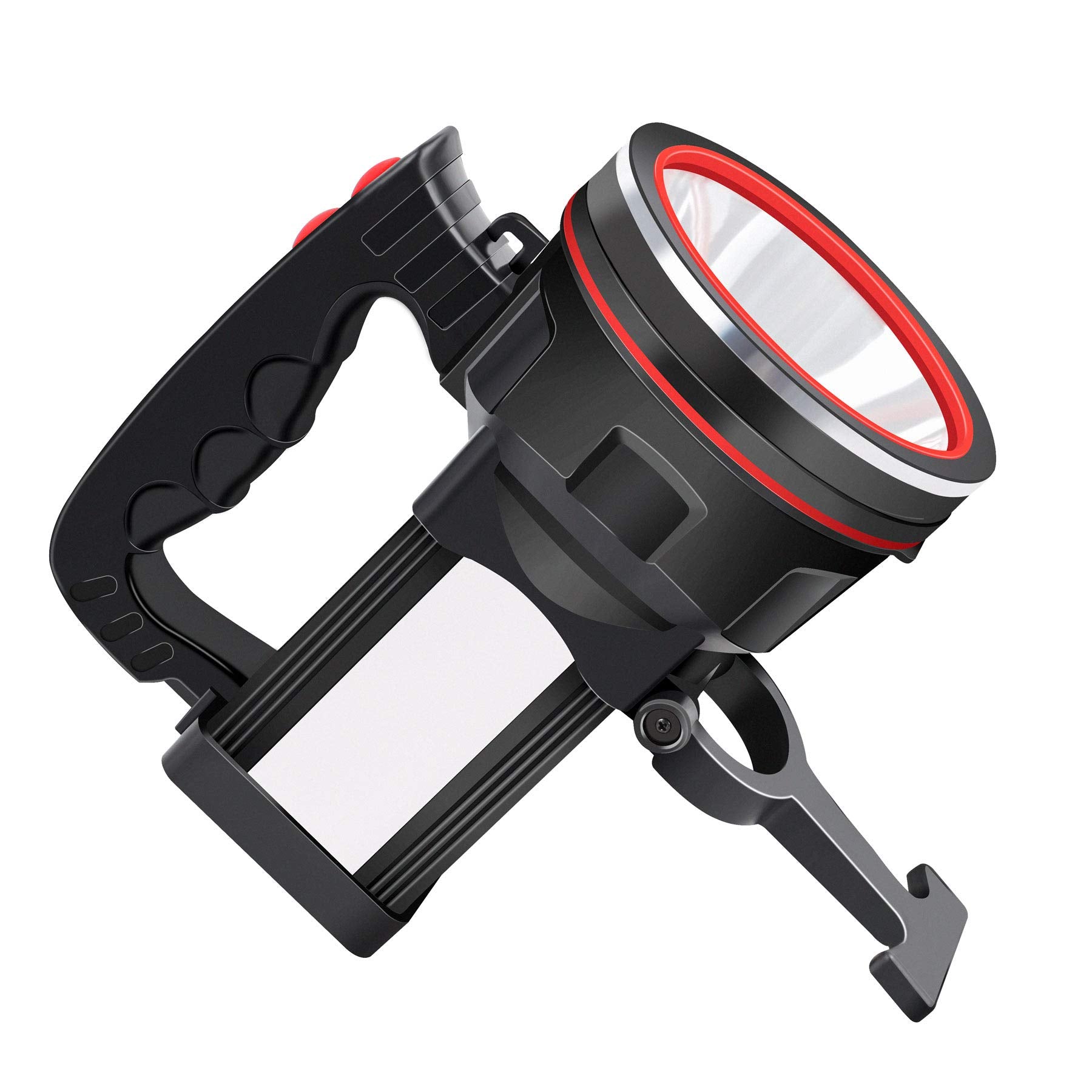 Anlook Flashlight Spotlight Rechargeable, High Lumens Handheld Spot Light, Super Bright Waterproof Spotlight With Stand For Outdoor Camping, Hiking, Fishing, Hunting, Boatting